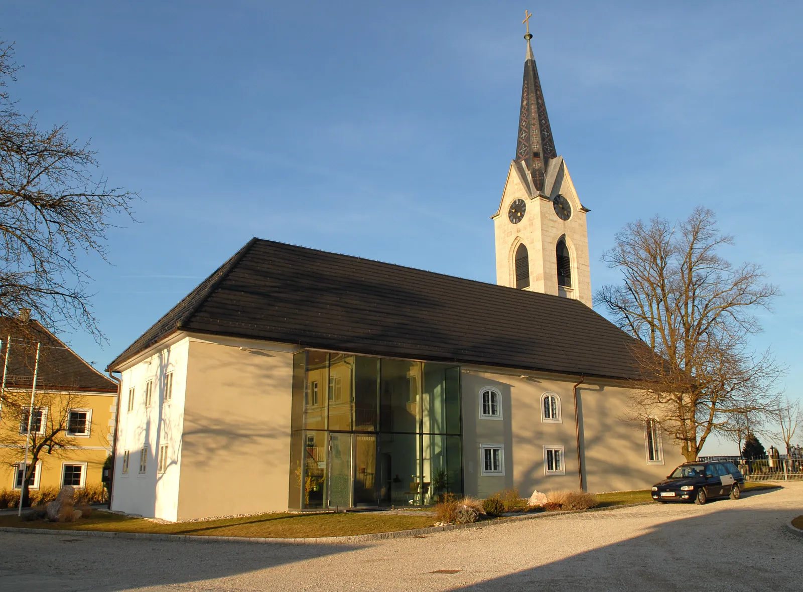 Photo showing: Evangelisches Bethaus in Neukematen in Oberösterreich, errichtet 1783, Turmbau 1878-81, Renovierung 2001-04

This media shows the protected monument with the number 15224 in Austria. (Commons, de, Wikidata)