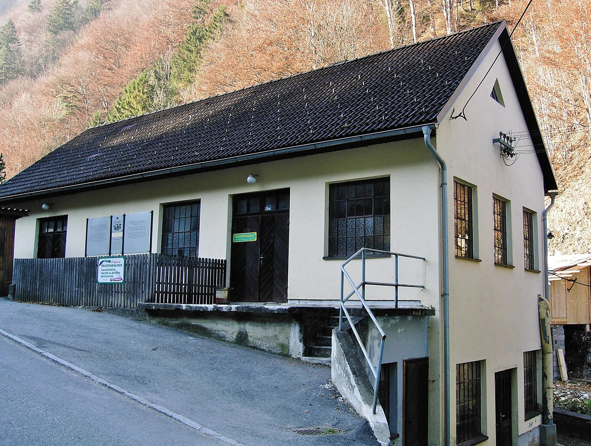 Photo showing: Ternberg Feitelwerkstätte der Feitelerzeugung Löschenkohl, Hammerstraße, ansicht von Hammerstraße aus