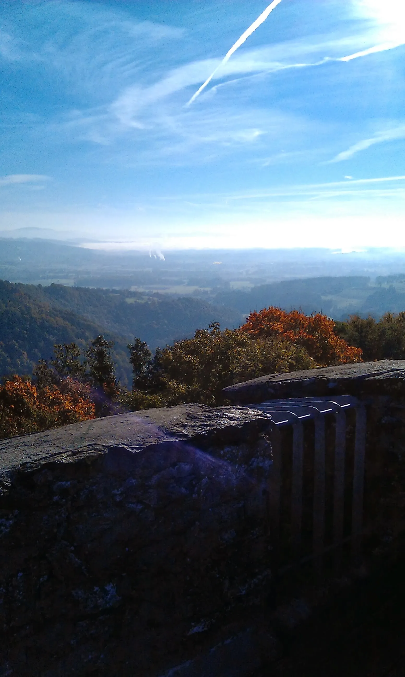 Photo showing: blick v. turm d. ruine stauf