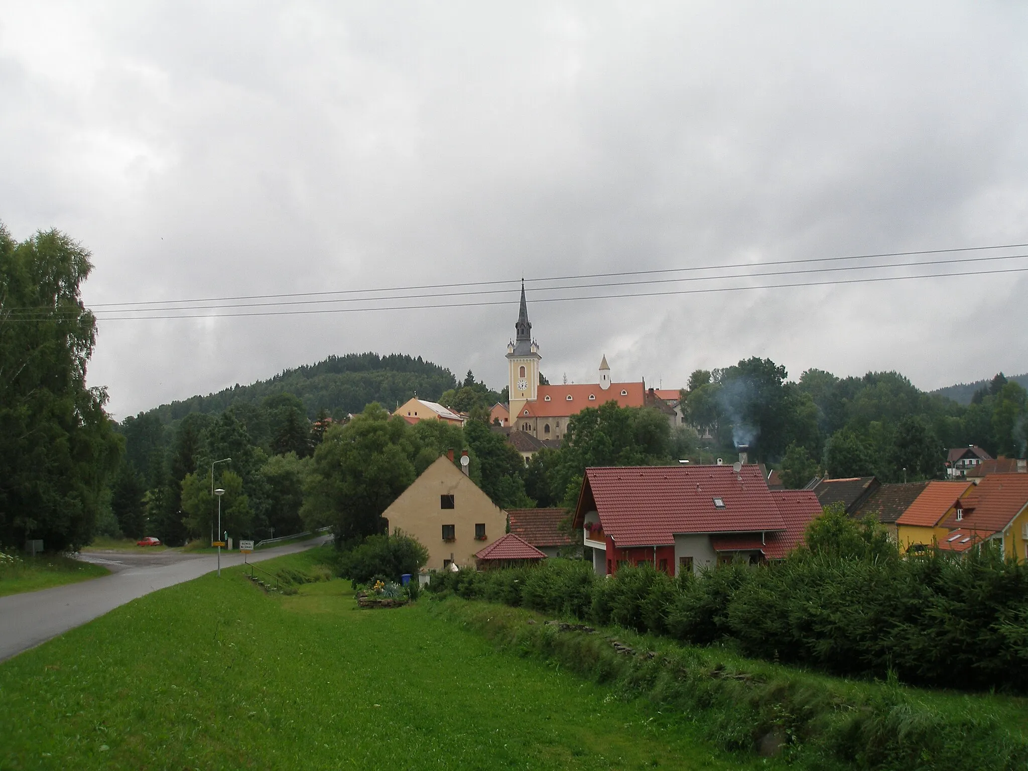 Photo showing: Southern view of Rožmitál na Šumavě