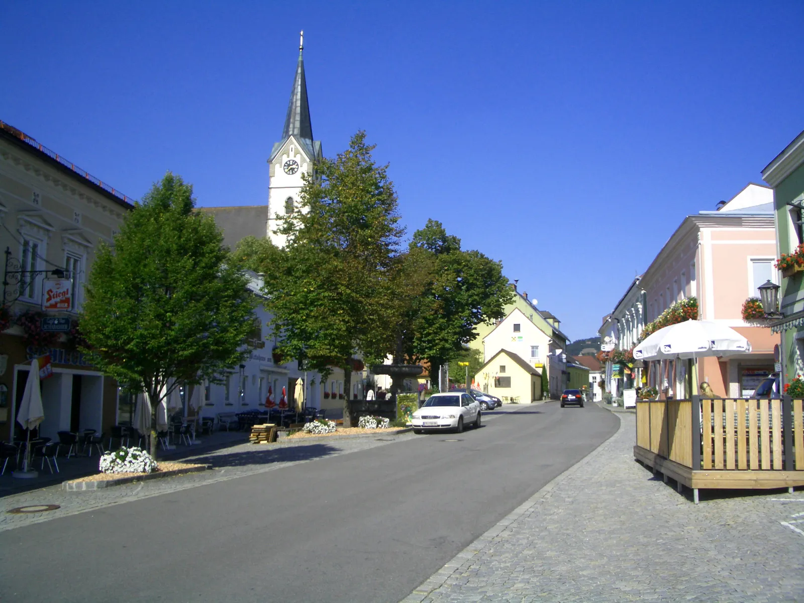 Photo showing: Center of Königswiesen, Upper Austria