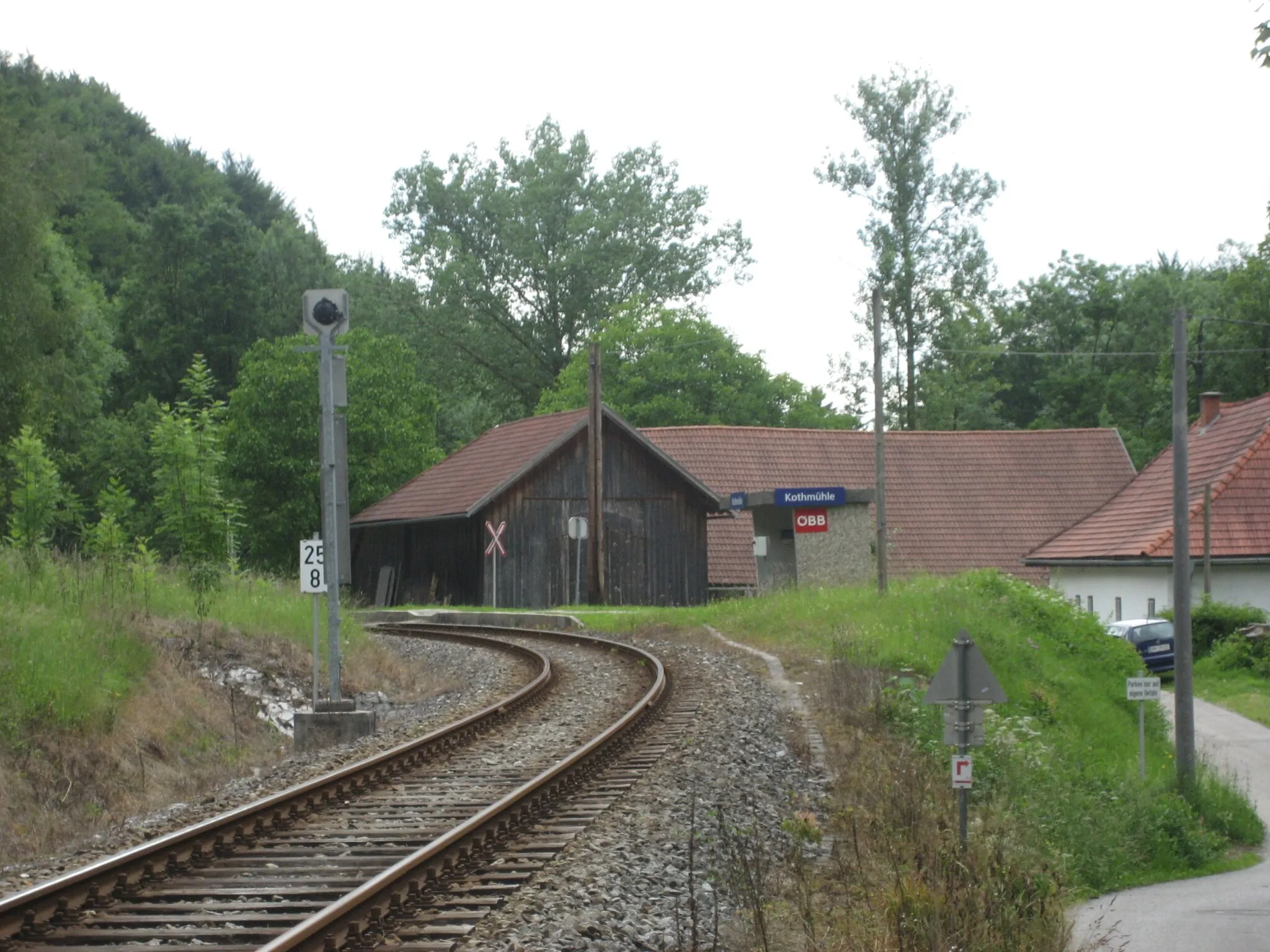 Photo showing: Kothmühle train station in Upper Austria