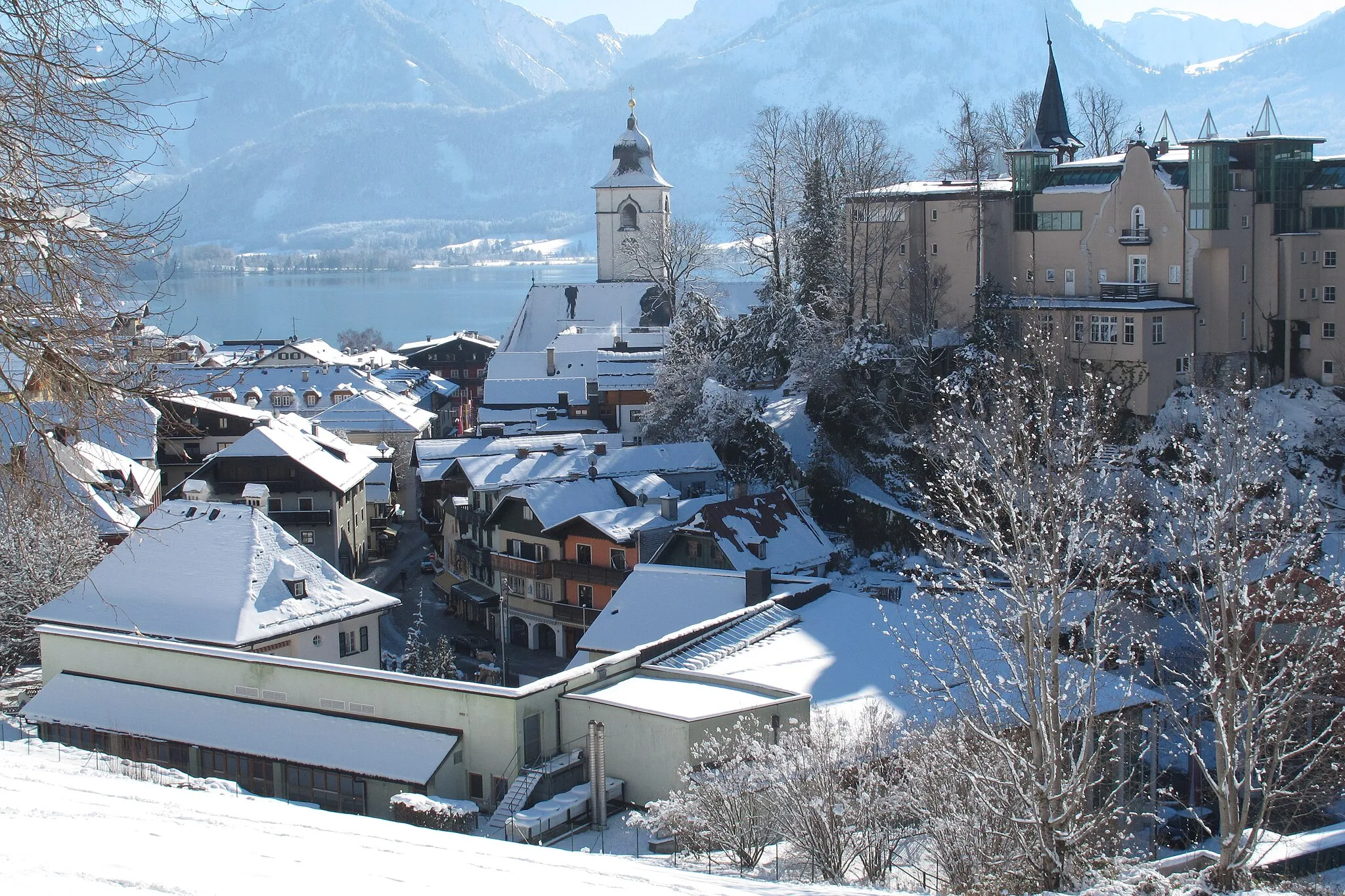 Photo showing: Ein Panorama von St. Wolfgang