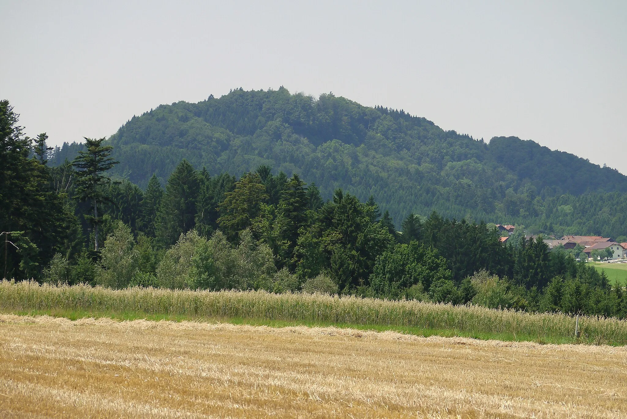 Photo showing: Frankenburg Hobelsberg und Raitenberg aus Innerhörgersteig