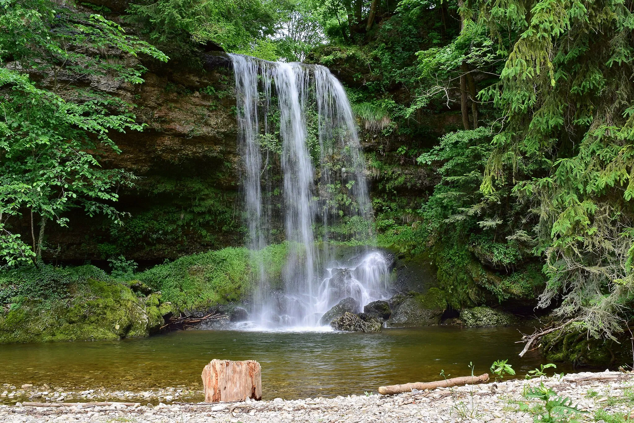 Photo showing: Waterfall of Fallerbach near Ternberg.