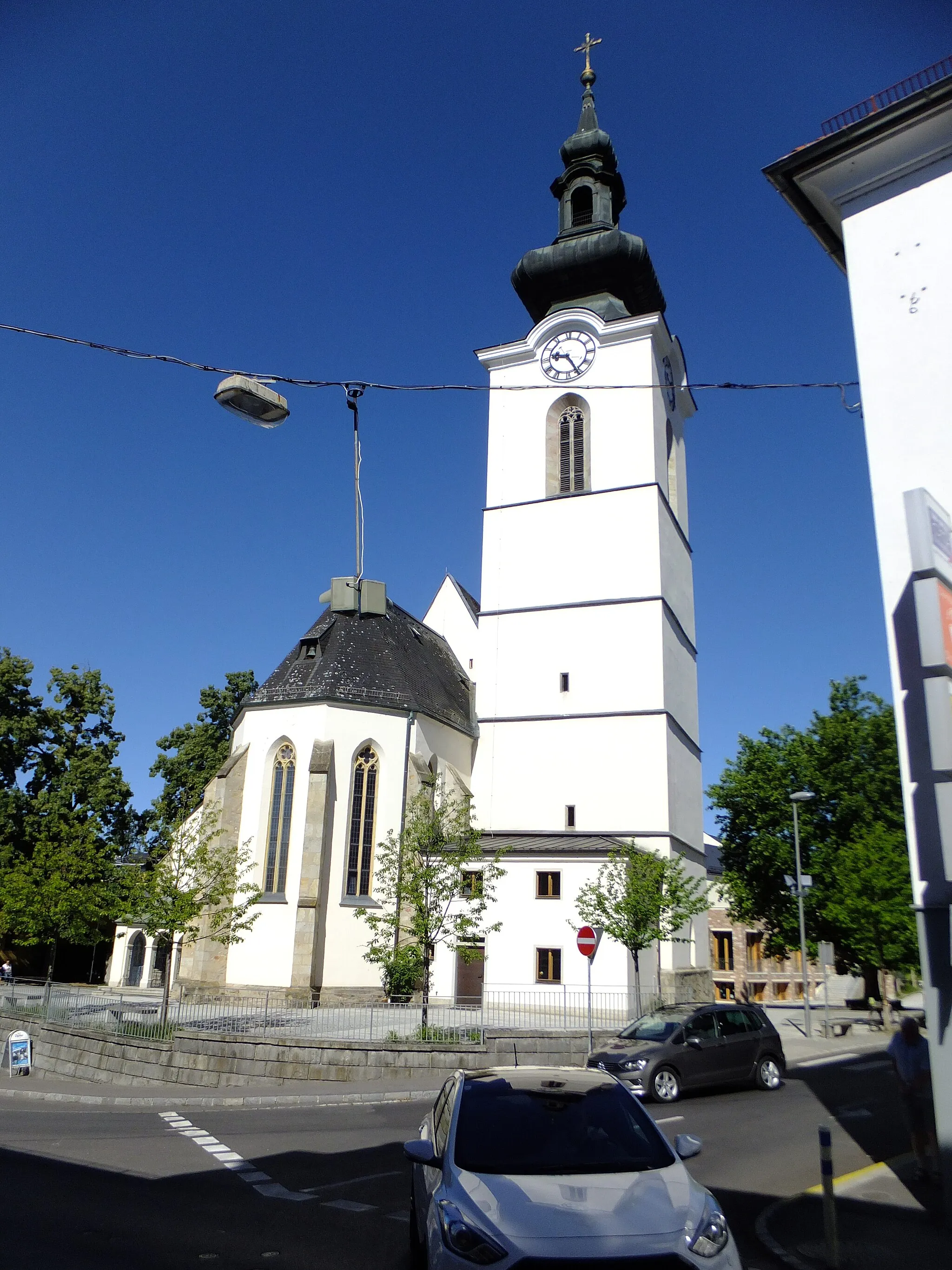 Photo showing: Gallneukirchen - the Saint Gall church (the eastern view)
