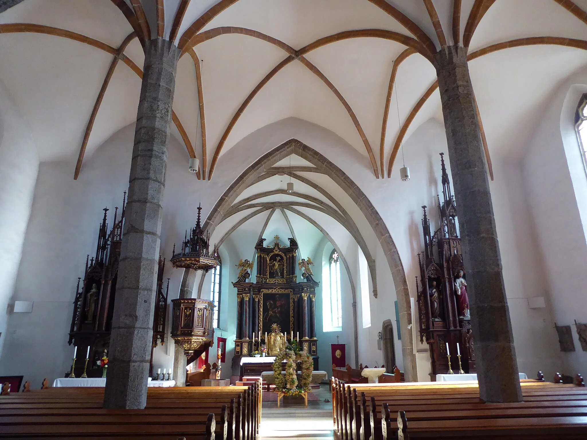 Photo showing: Pfarrkirche hl. Georg, St. Georgen am Walde, Oberösterreich