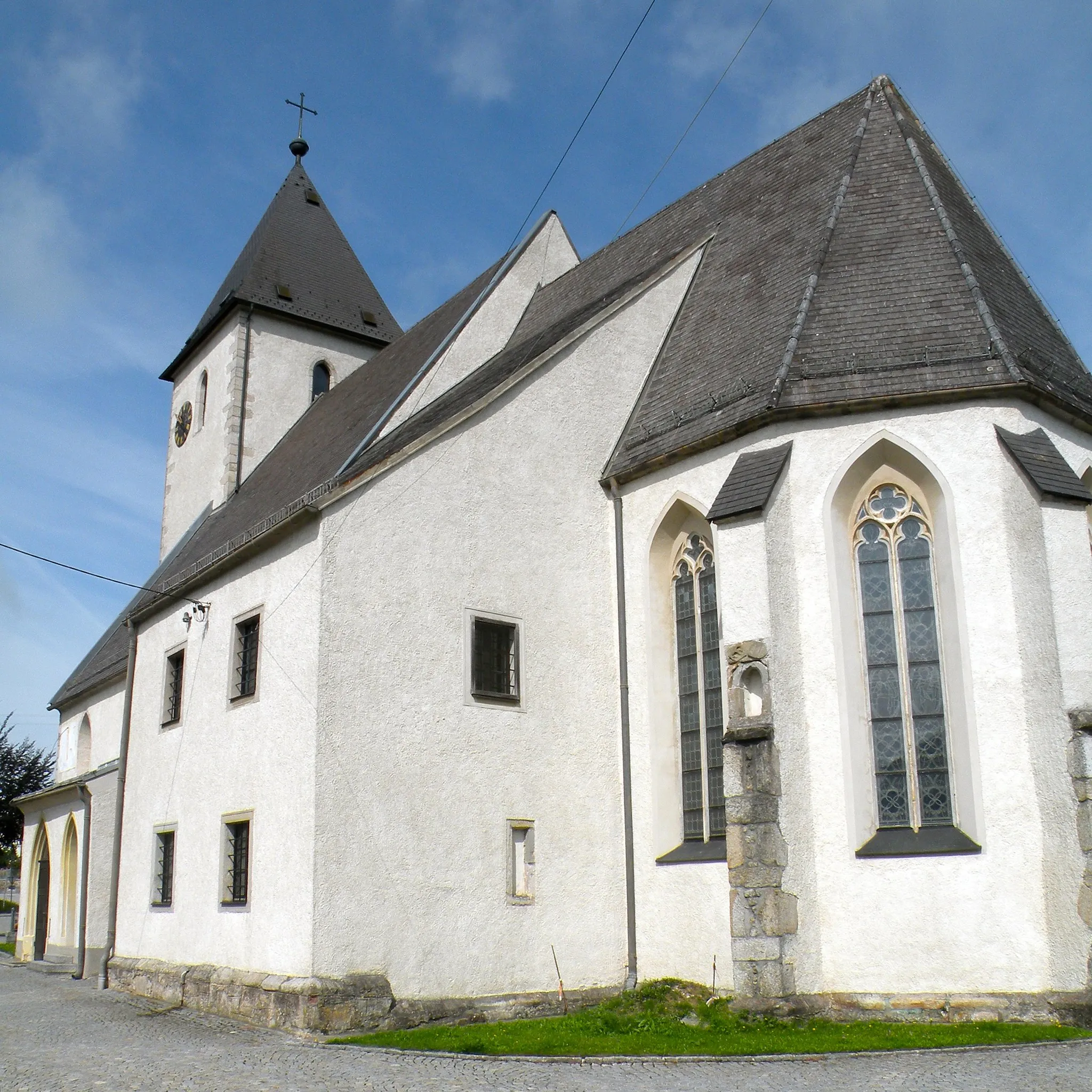 Photo showing: Wallfahrtskirche Mariä Himmelfahrt (Maria am Grünen Anger) in Dimbach im Bezirk Perg in Oberösterreich