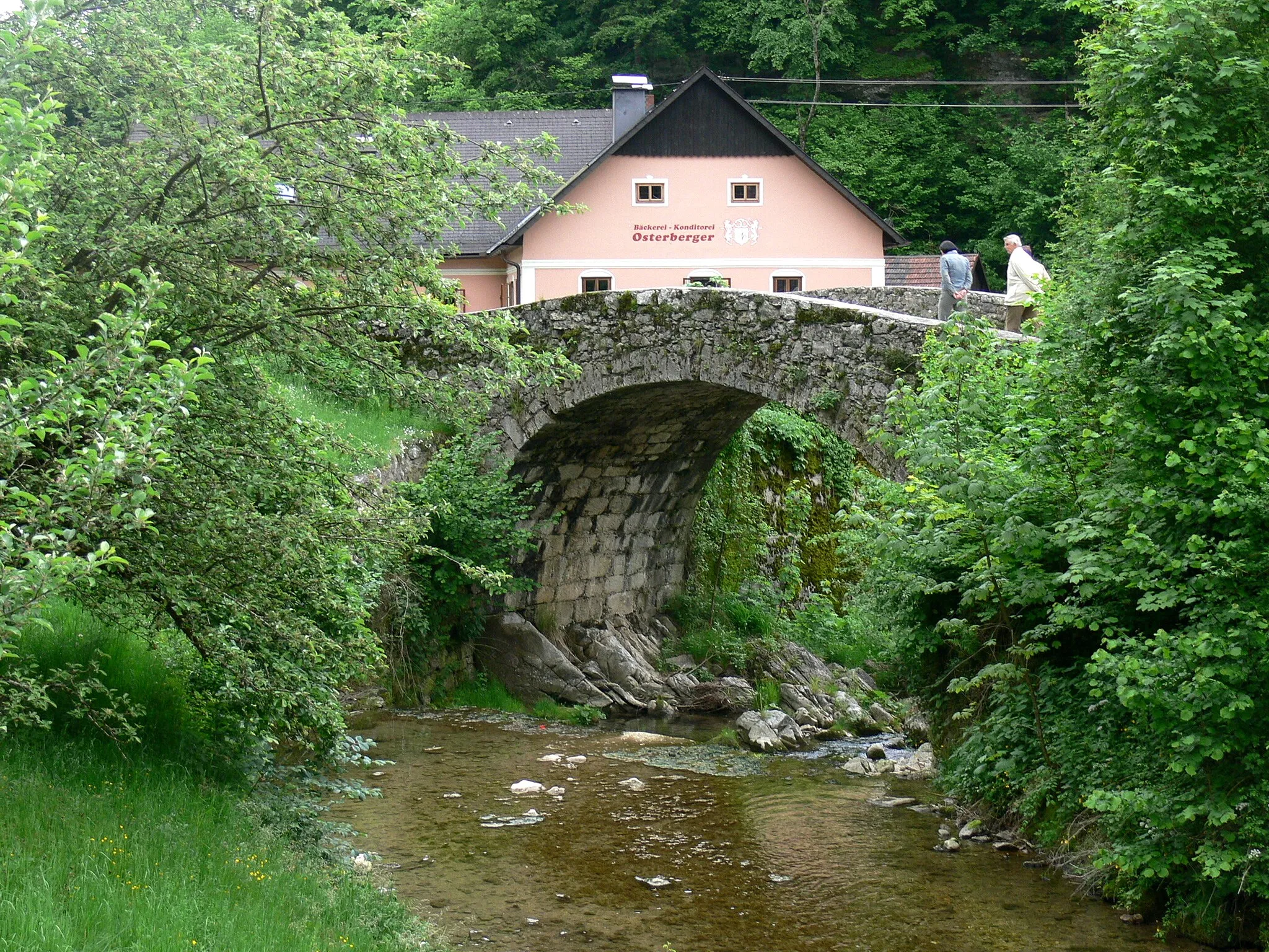 Photo showing: Leonstein ( Upper Austria ): So called "Old Roman bridge" ( 1787 )