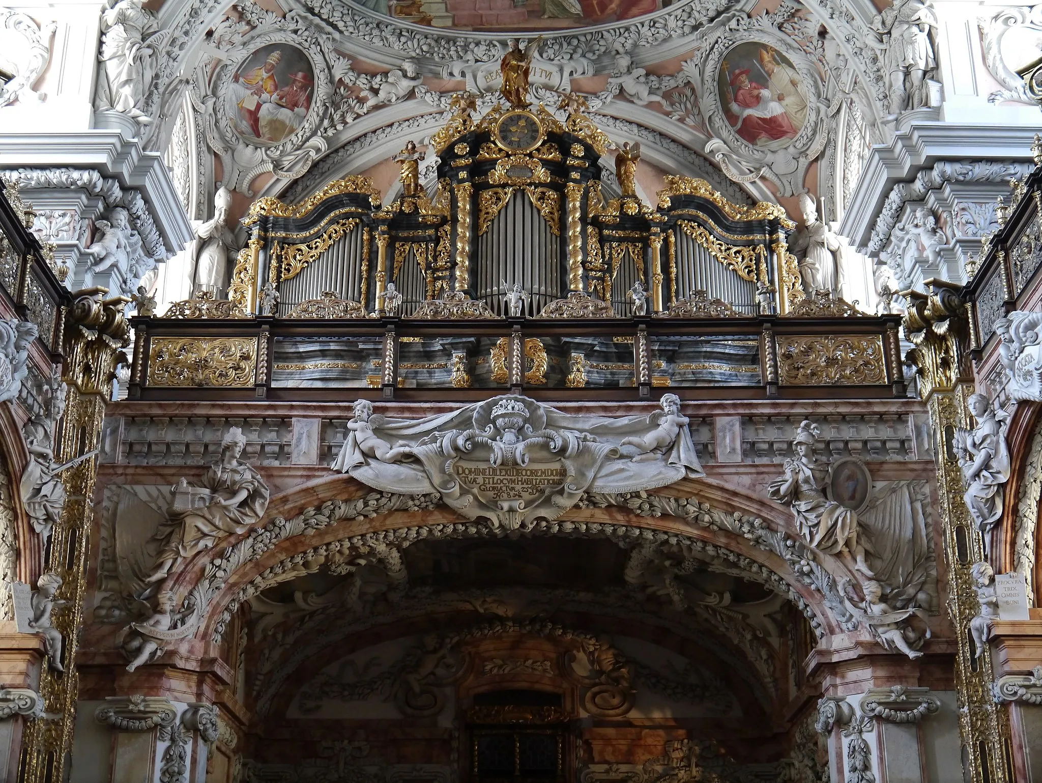 Photo showing: Organ of Schlierbach Abbey Church, Schlierbach, Upper Austria