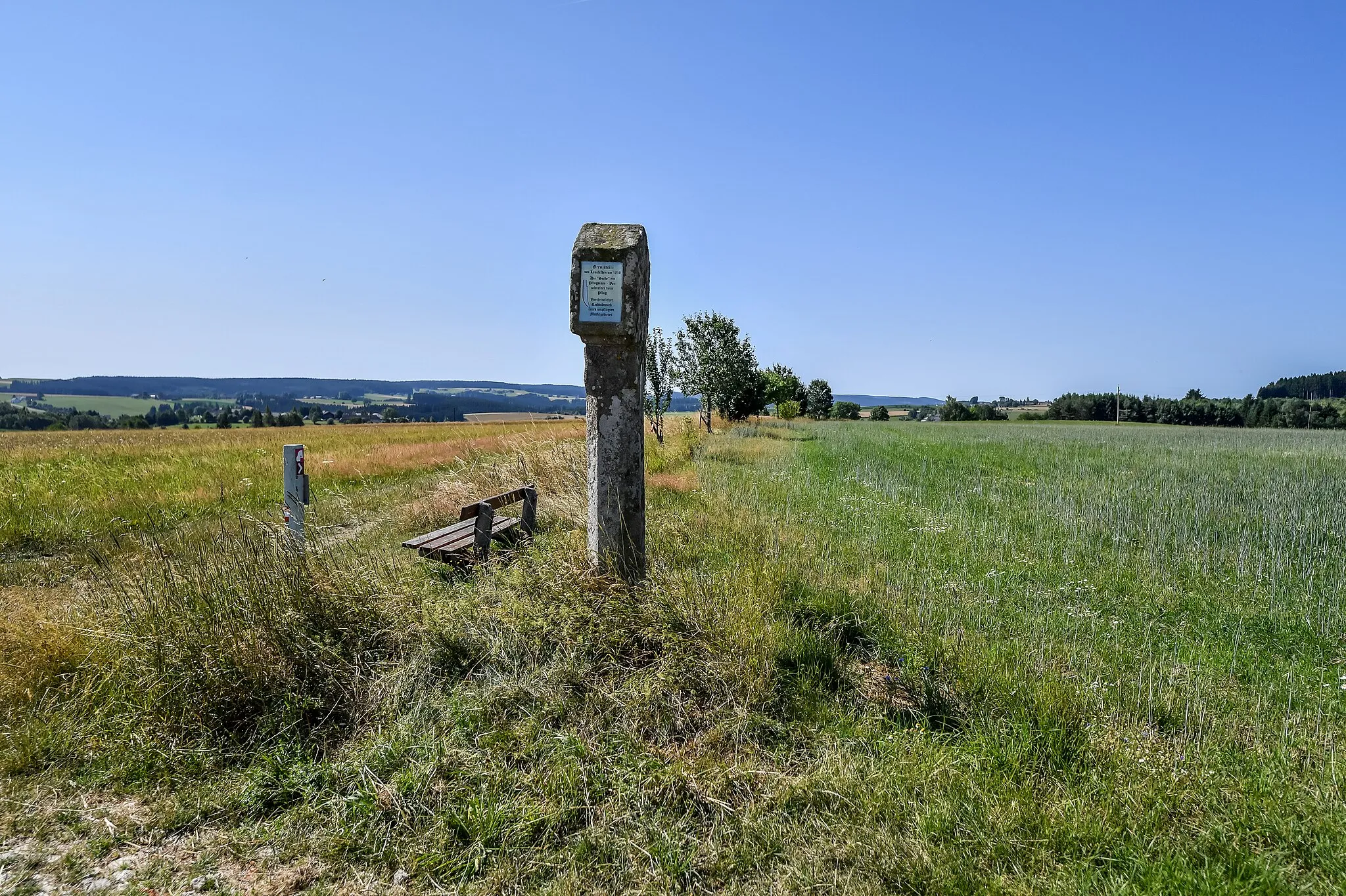 Photo showing: Bad Leonfelden, 23. Juli 2023: Bildstock Alter Grenzstein (Bad Leonfelden)