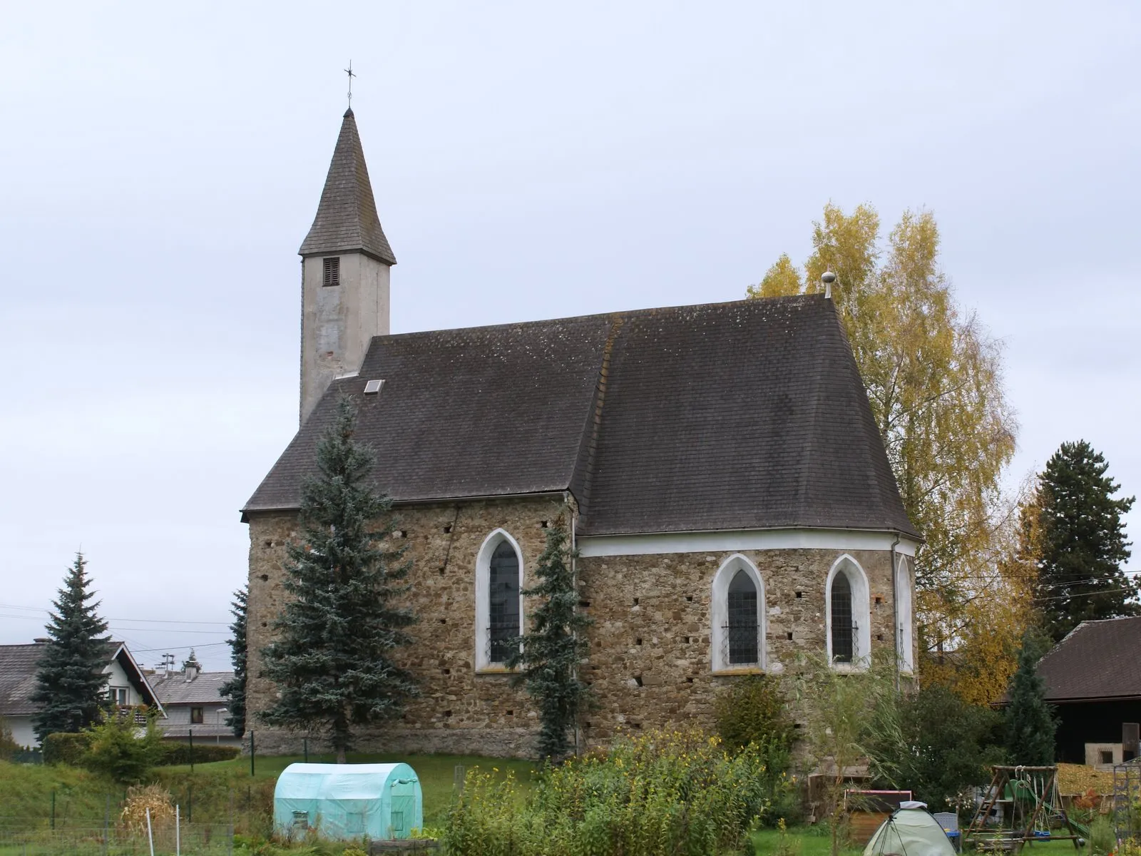 Photo showing: Kath. Filialkirche hl. Andreas, Schimmelkirche. Südansicht