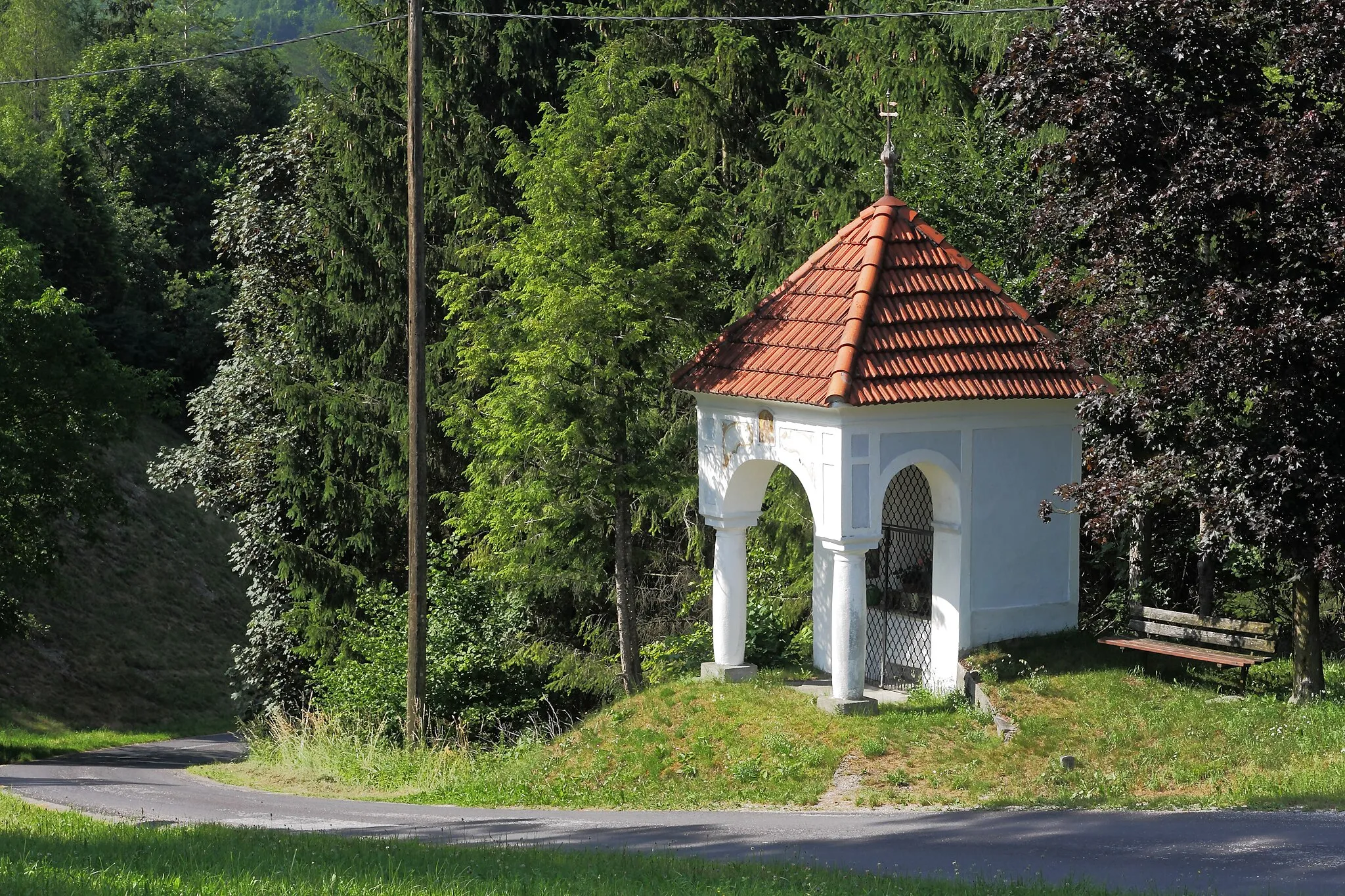Photo showing: Die Priethal Kapelle in Leonstein/Grünburg