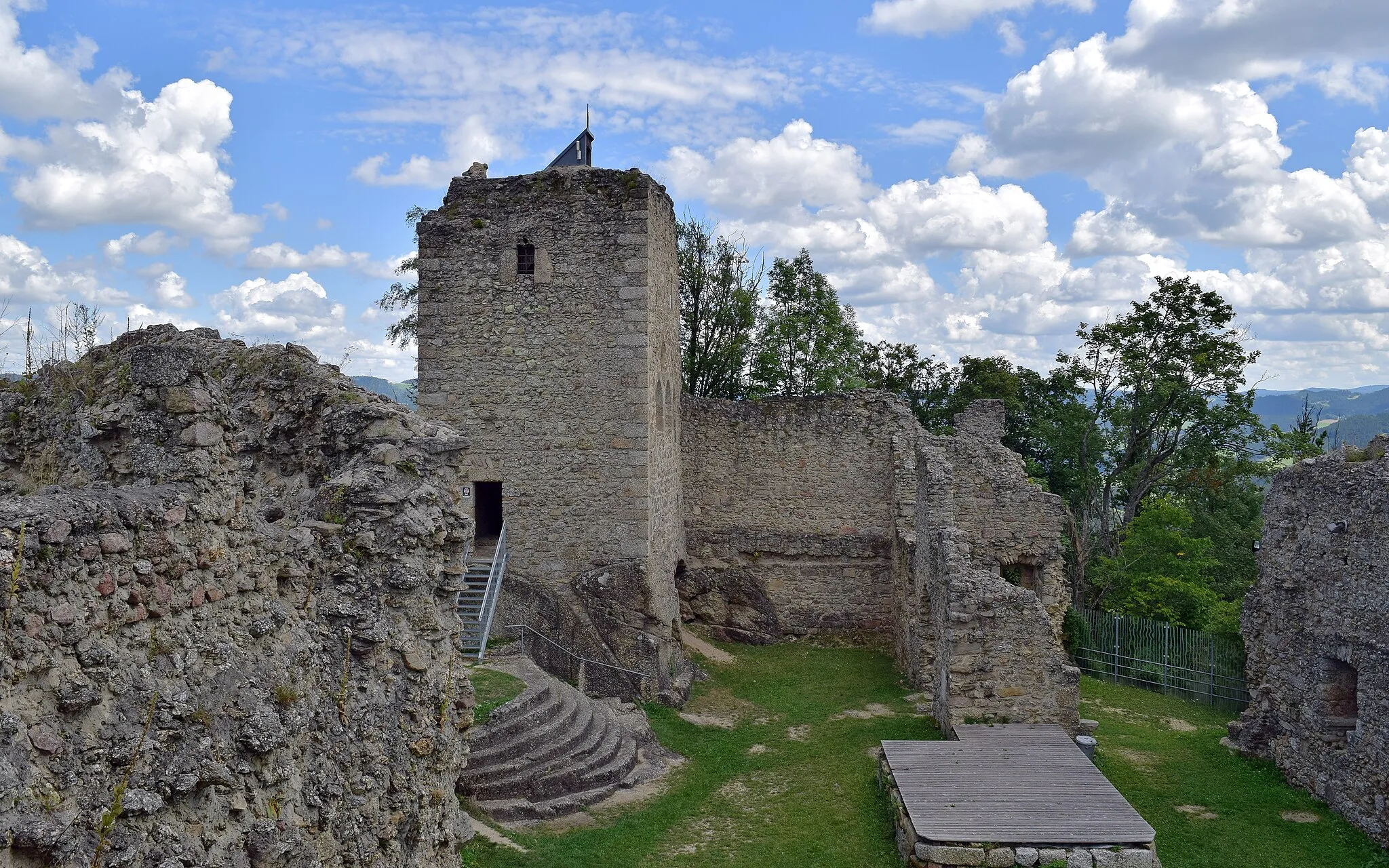 Photo showing: Burgruine Ruttenstein in Pierbach im Mühlviertel