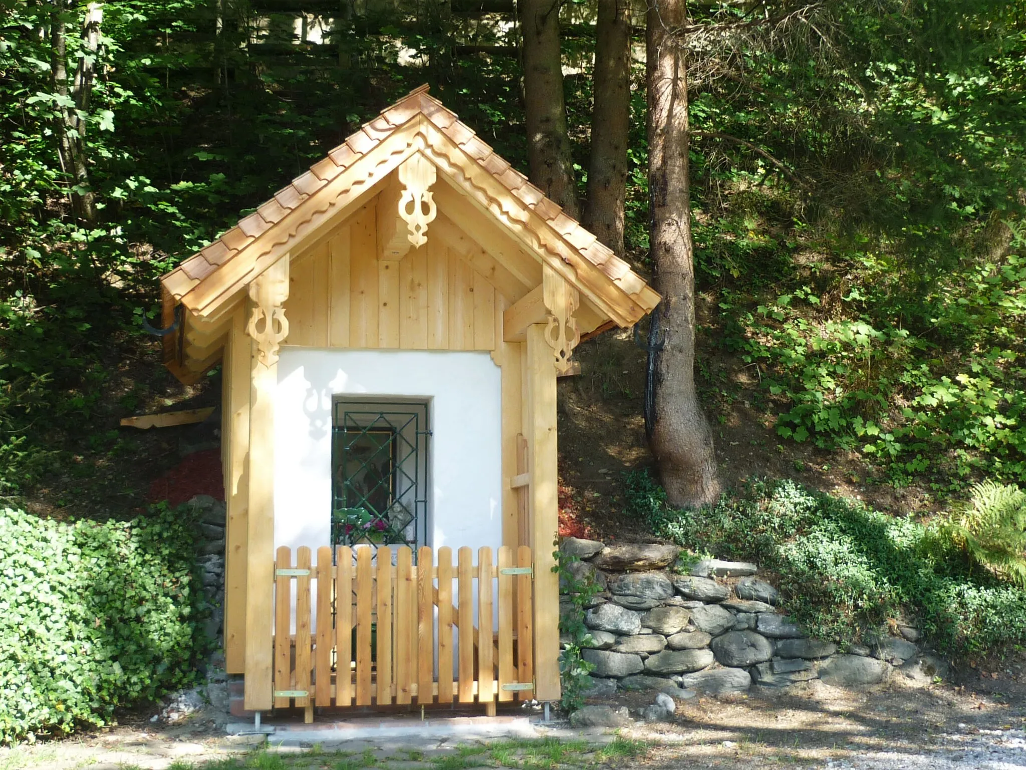 Photo showing: Wegkapelle in Jausern, Igelsbergweg (Saalbach)