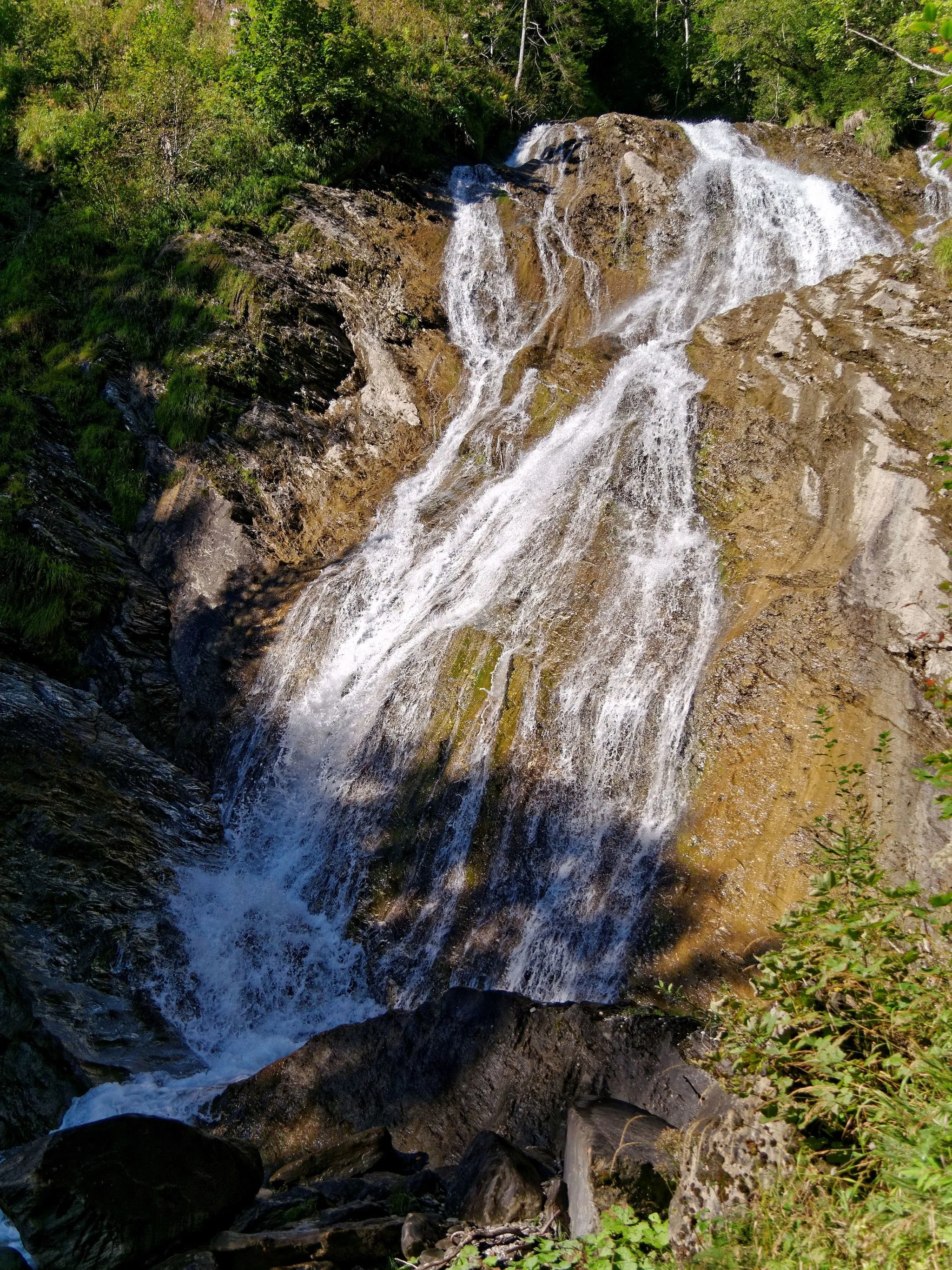 Photo showing: Der Untere Hirzbachfall bei Fusch an der Großglocknerstraße