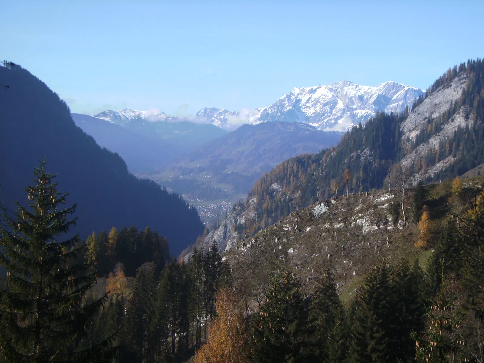 Photo showing: Blick Richtung Norden zum Hochkönig