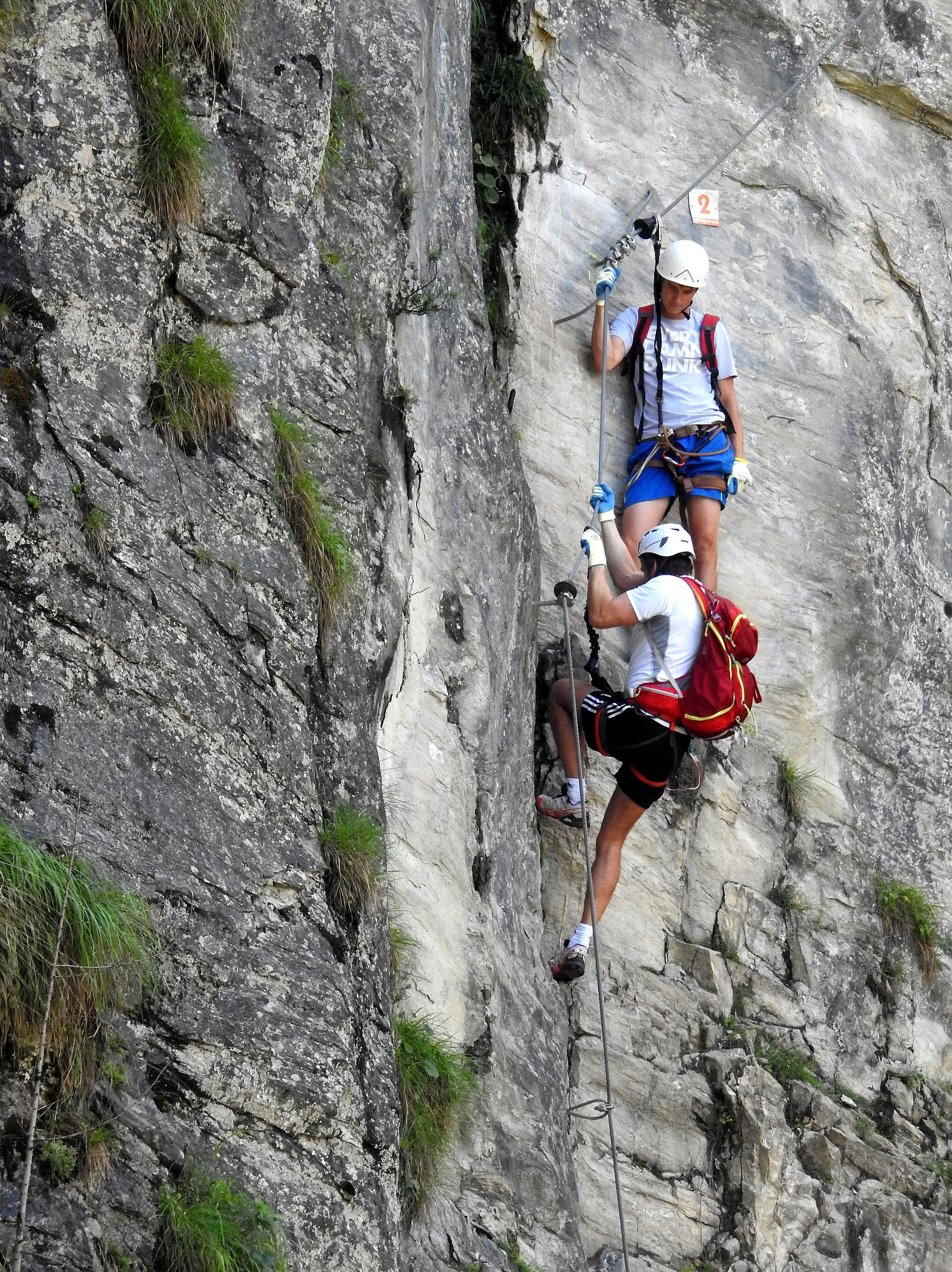 Photo showing: An impressive via ferrata through the Kitzlockklamm Gorge, Taxenbach, Salzburg (state), Austria