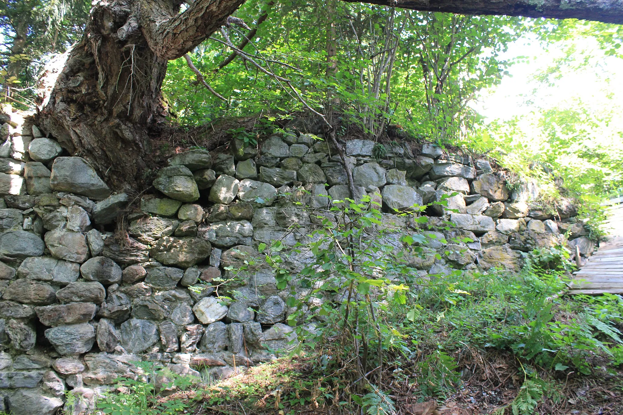 Photo showing: Ruins of Ödenfest castle in the community Malta