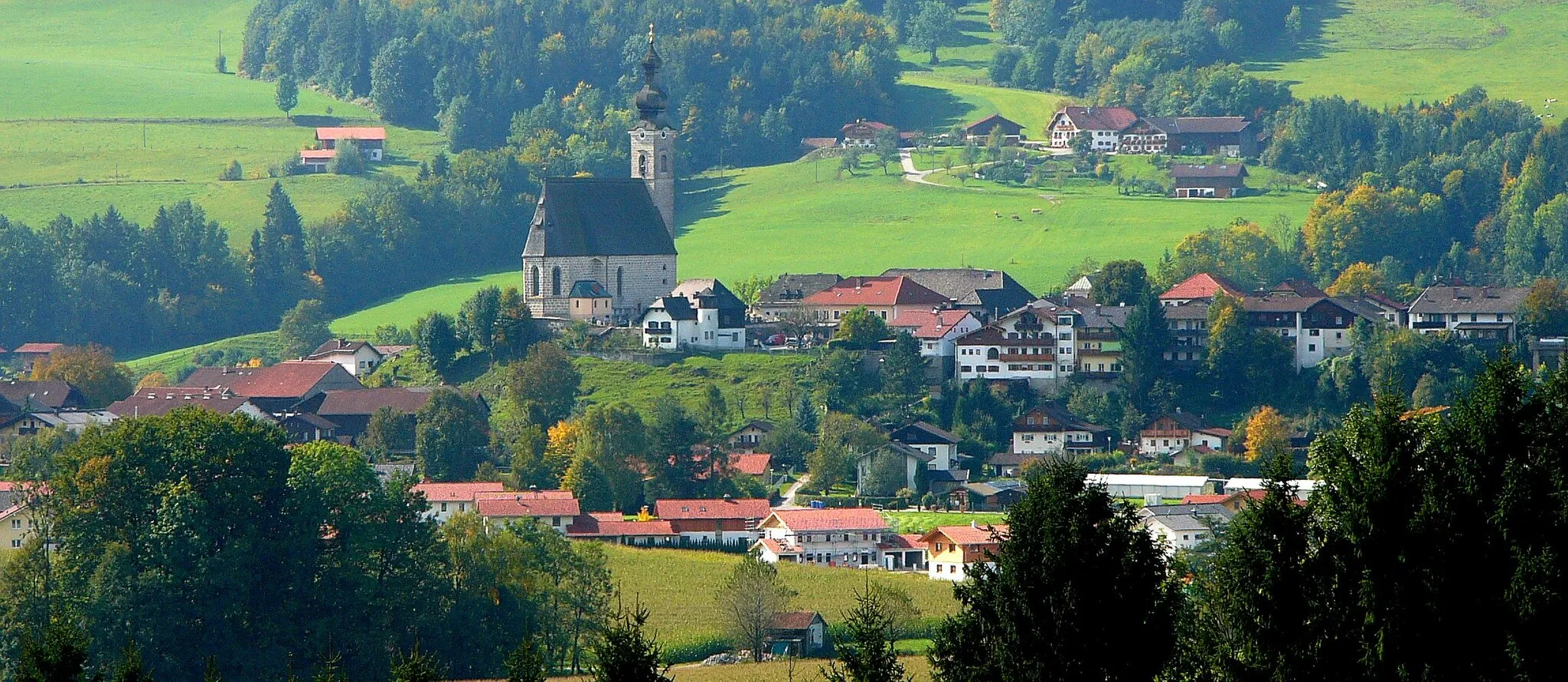 Photo showing: Anger im Berchtesgadener Land von Steinhögl aus gesehen.