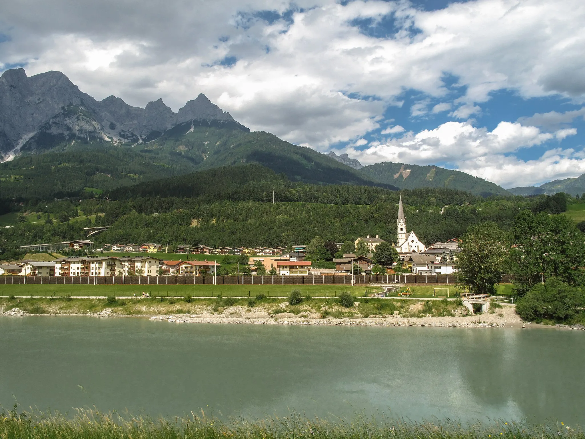 Photo showing: Pfarrwerfen, view to the village