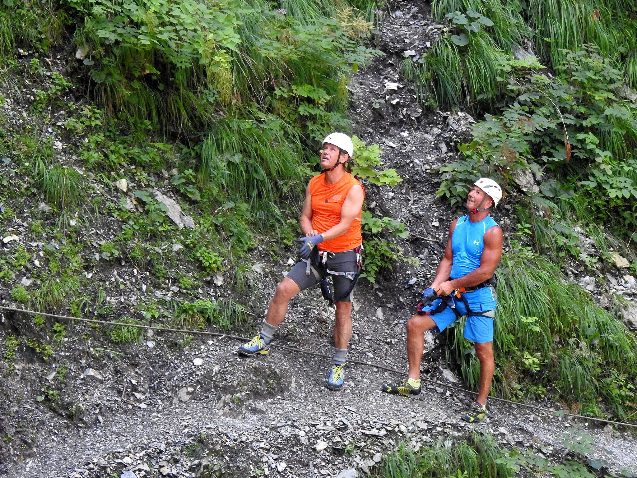 Photo showing: An impressive via ferrata through the Kitzlockklamm Gorge, Taxenbach, Salzburg (state), Austria