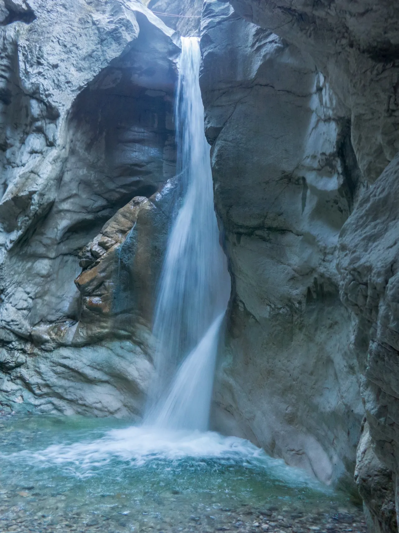 Photo showing: Wasserfall in der Burggrabenklamm bei Unterach