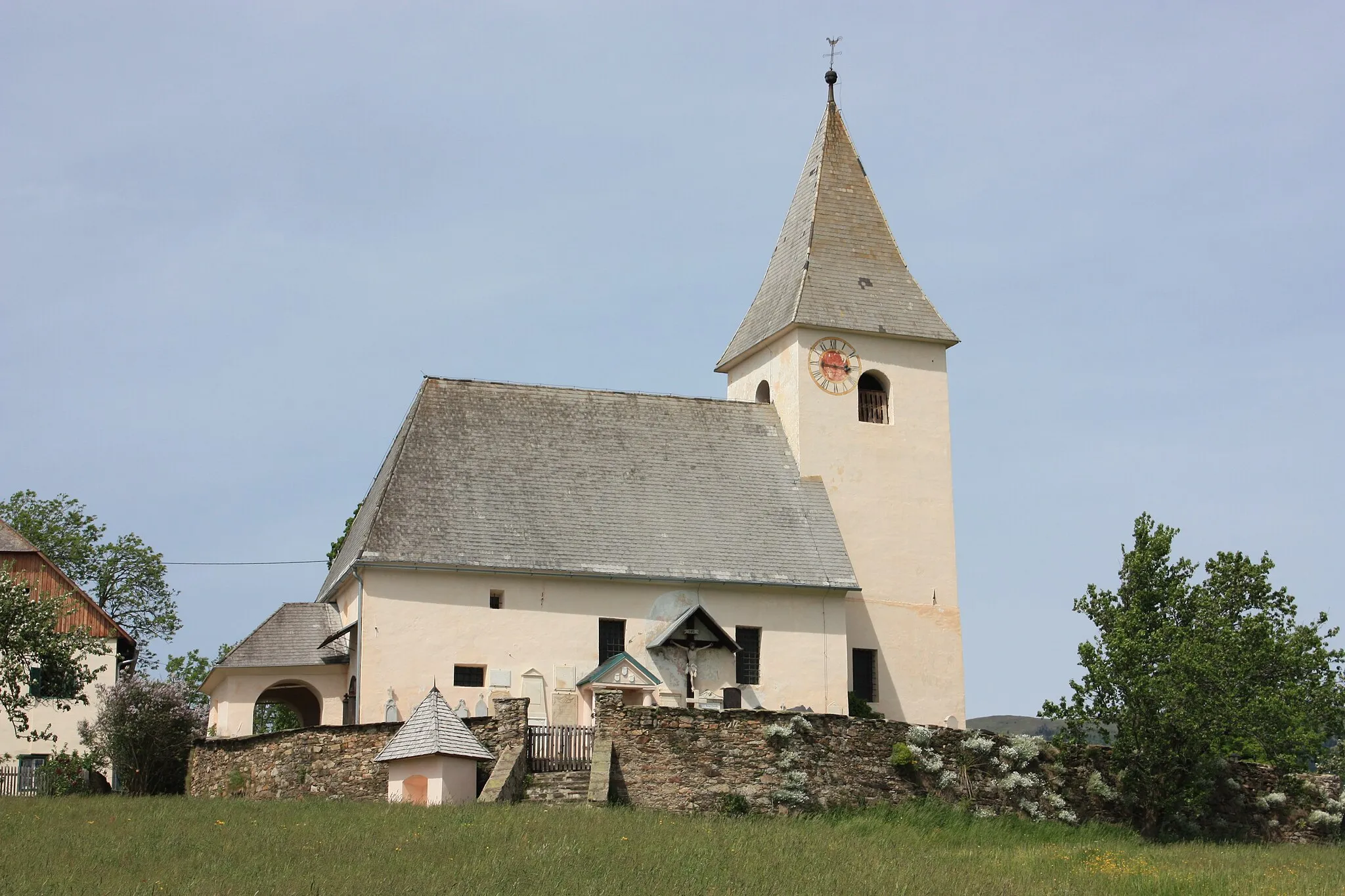 Photo showing: Church of St Johann am Pressen in the community of Hüttenberg