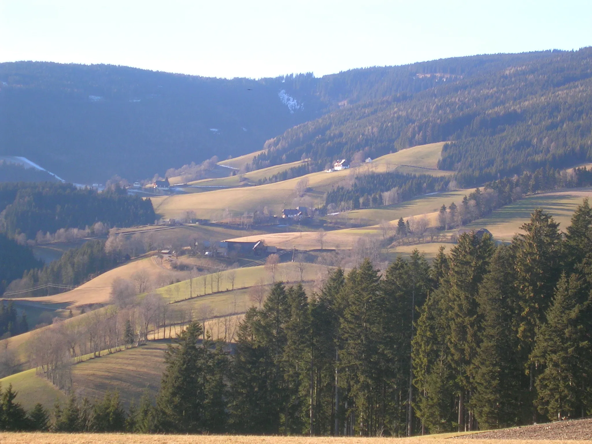 Photo showing: Blick von Falkenstein in das Teufelstein Gebirge