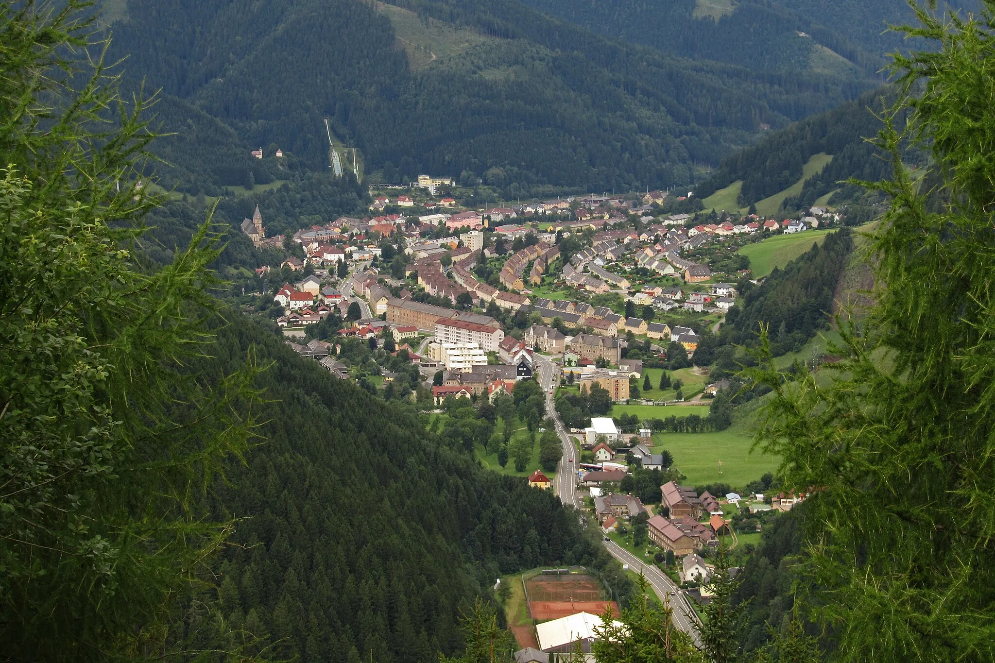 Photo showing: Blick auf Eisenerz (Steiermark)