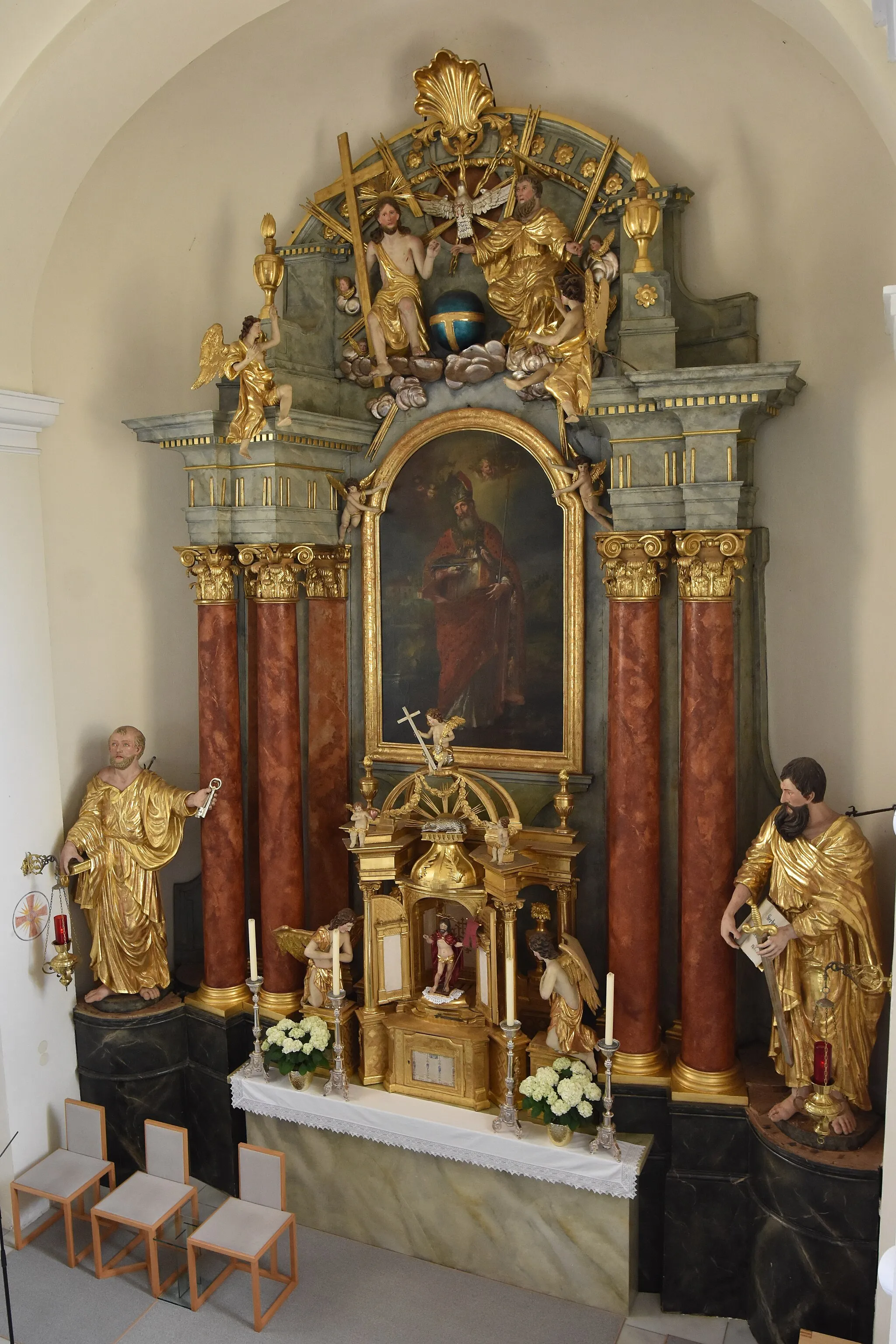 Photo showing: Church St. Ulrich in Greith, Kopreinigg - Interior