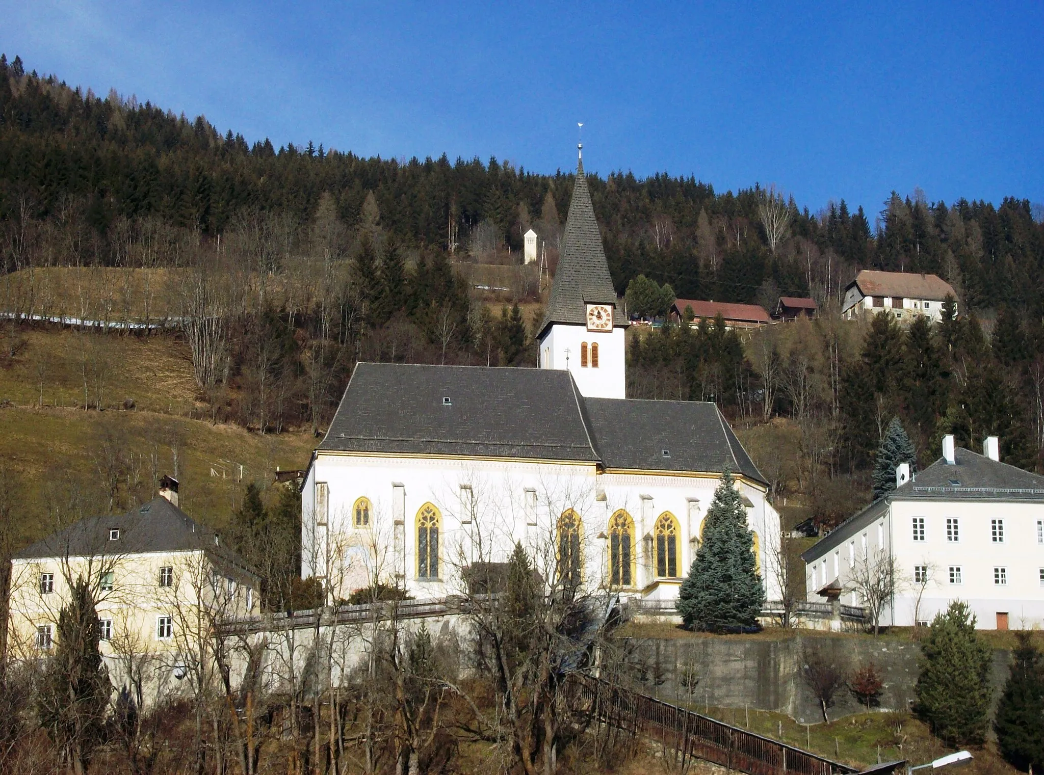 Photo showing: Pfarrkirche hl. Johannes der Täufer, Stadl an der Mur
