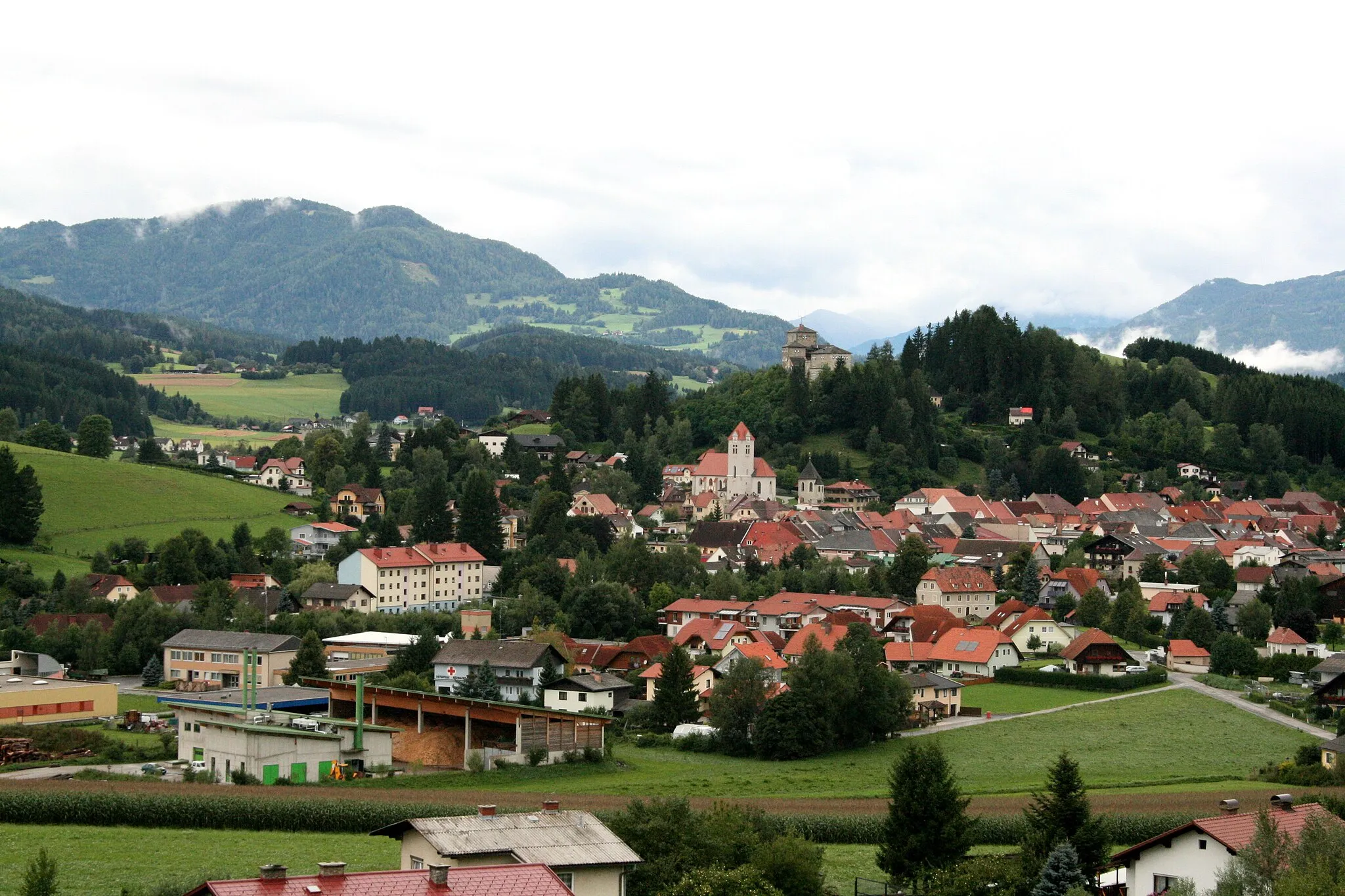 Photo showing: "Neumarkt in Styria", a village in Styria, Austria, Europe