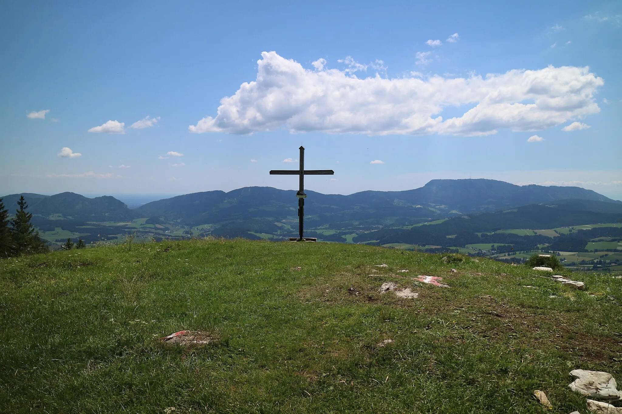 Photo showing: Gipfelkreuz auf dem Gschaidberg, Grazer Bergland, Steiermark