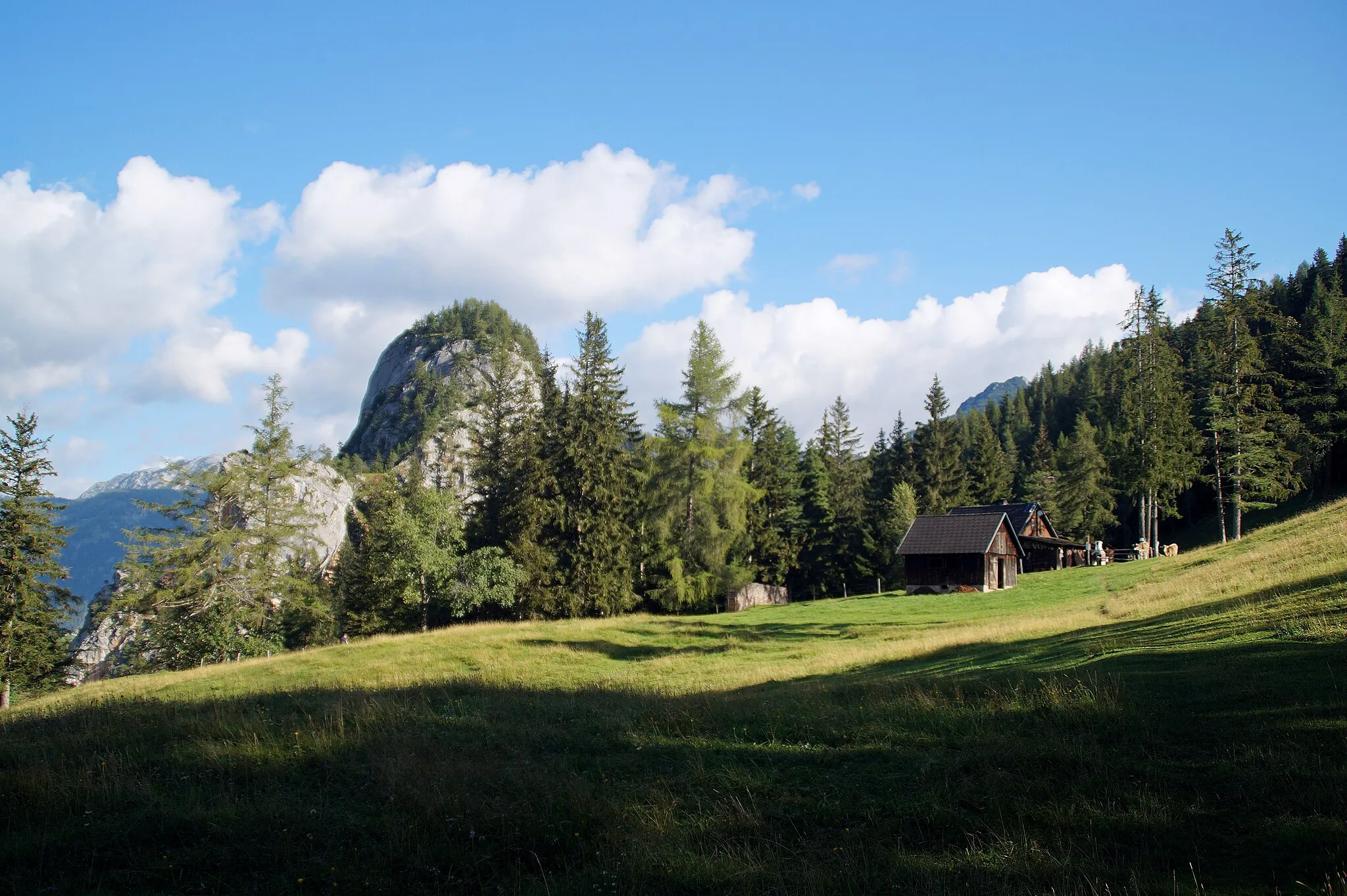 Photo showing: Bei der Schröflhütte, das Gindlhorn. Stainach-Pürgg, Steiermark, Österreich