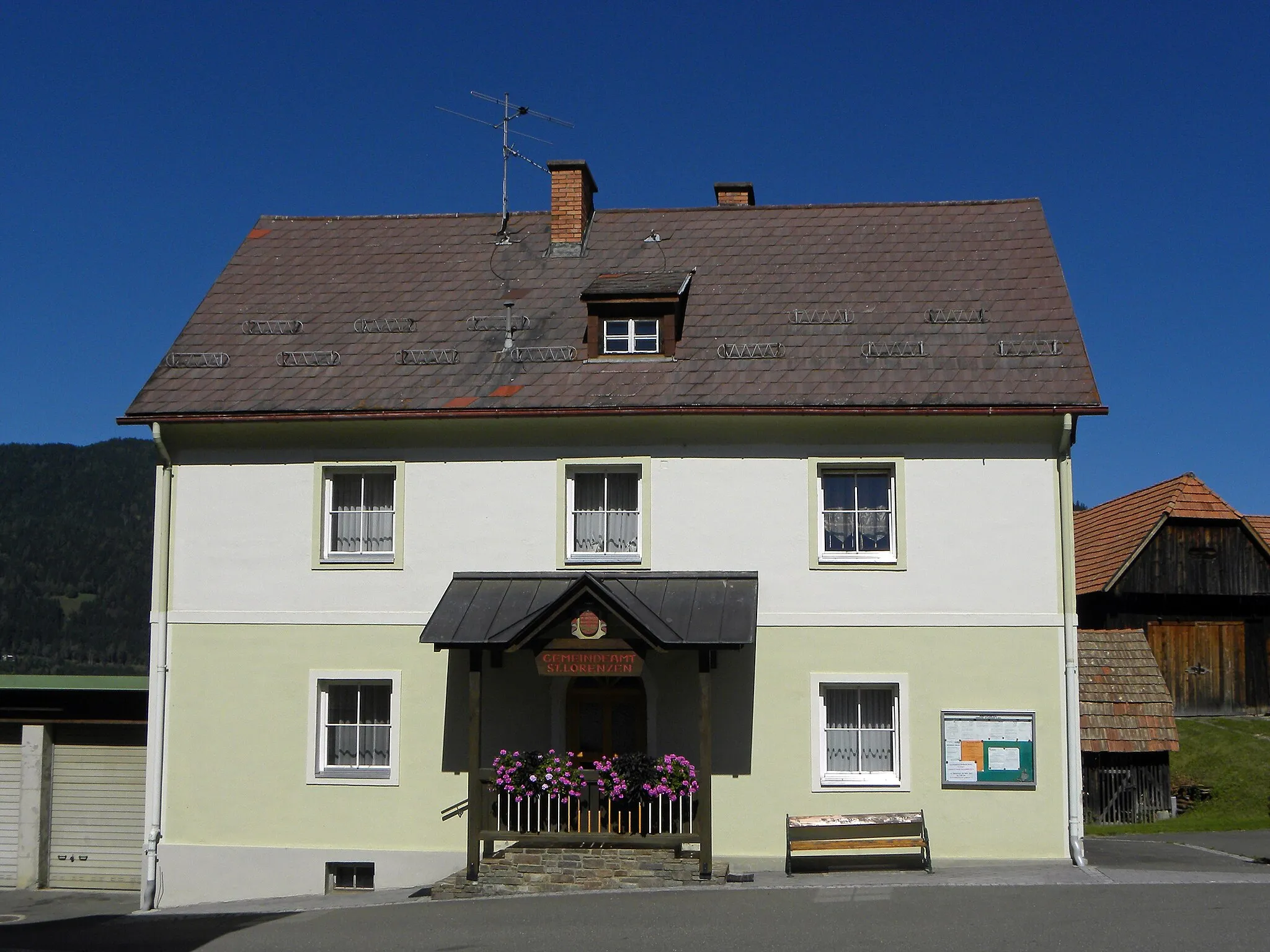 Photo showing: Gemeindeamt in Sankt Lorenzen bei Scheifling
