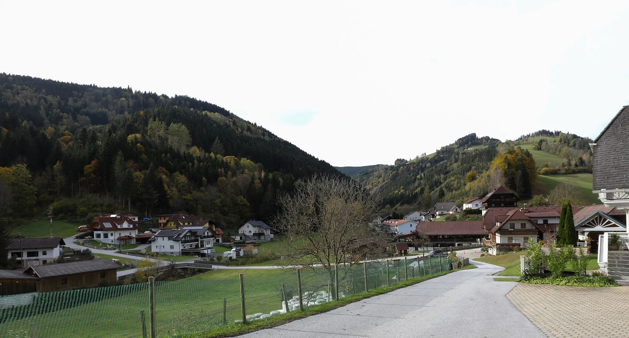 Photo showing: The village of Haslau bei Birkfeld, Styria, Austria