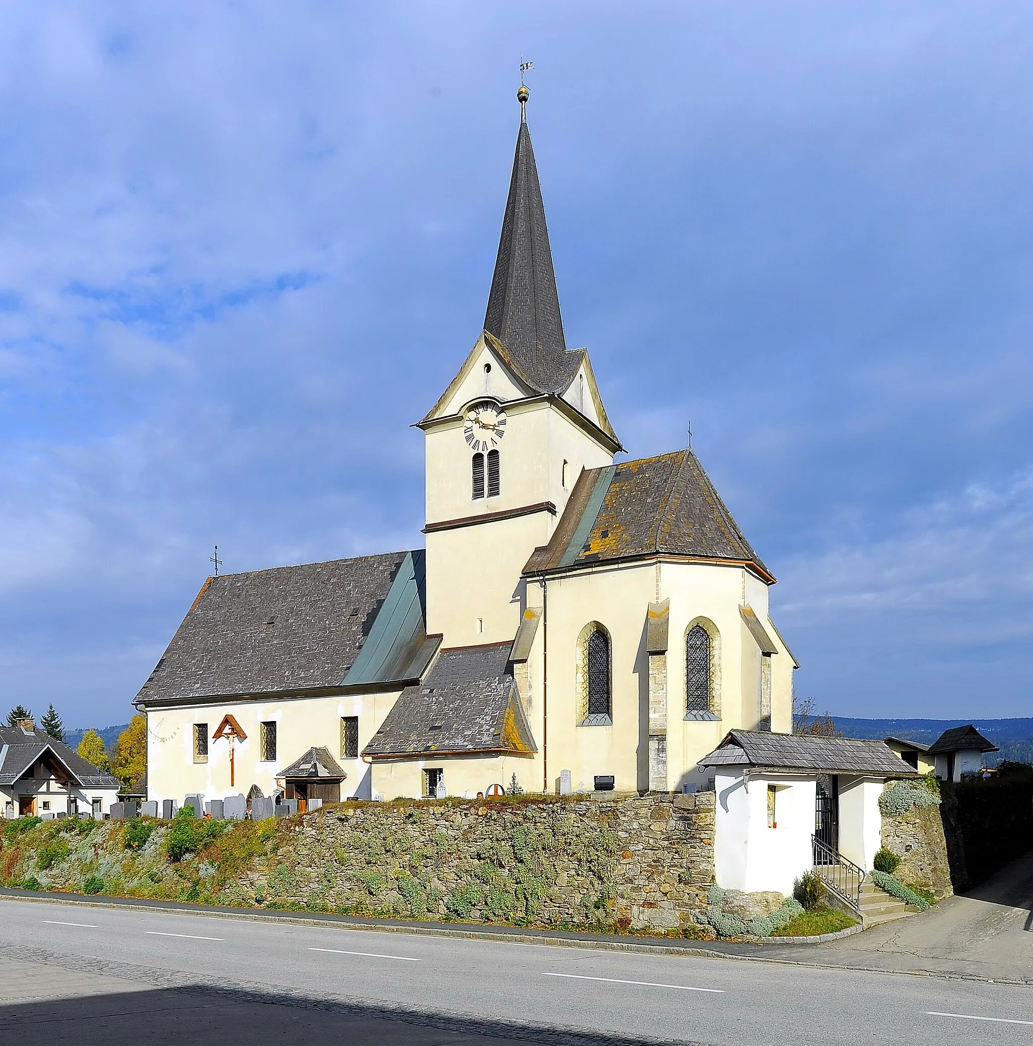 Photo showing: Parish church Saint Nicholas at Preitenegg, municipality Preitenegg, district Wolfsberg, Carinthia / Austria / EU