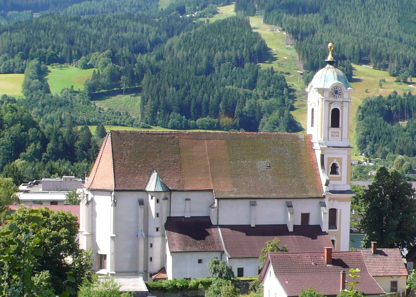 Photo showing: Kath. Pfarrkirche hl. Nikolaus in Mautern, Bezirk Leoben, Steiermark, Österreich