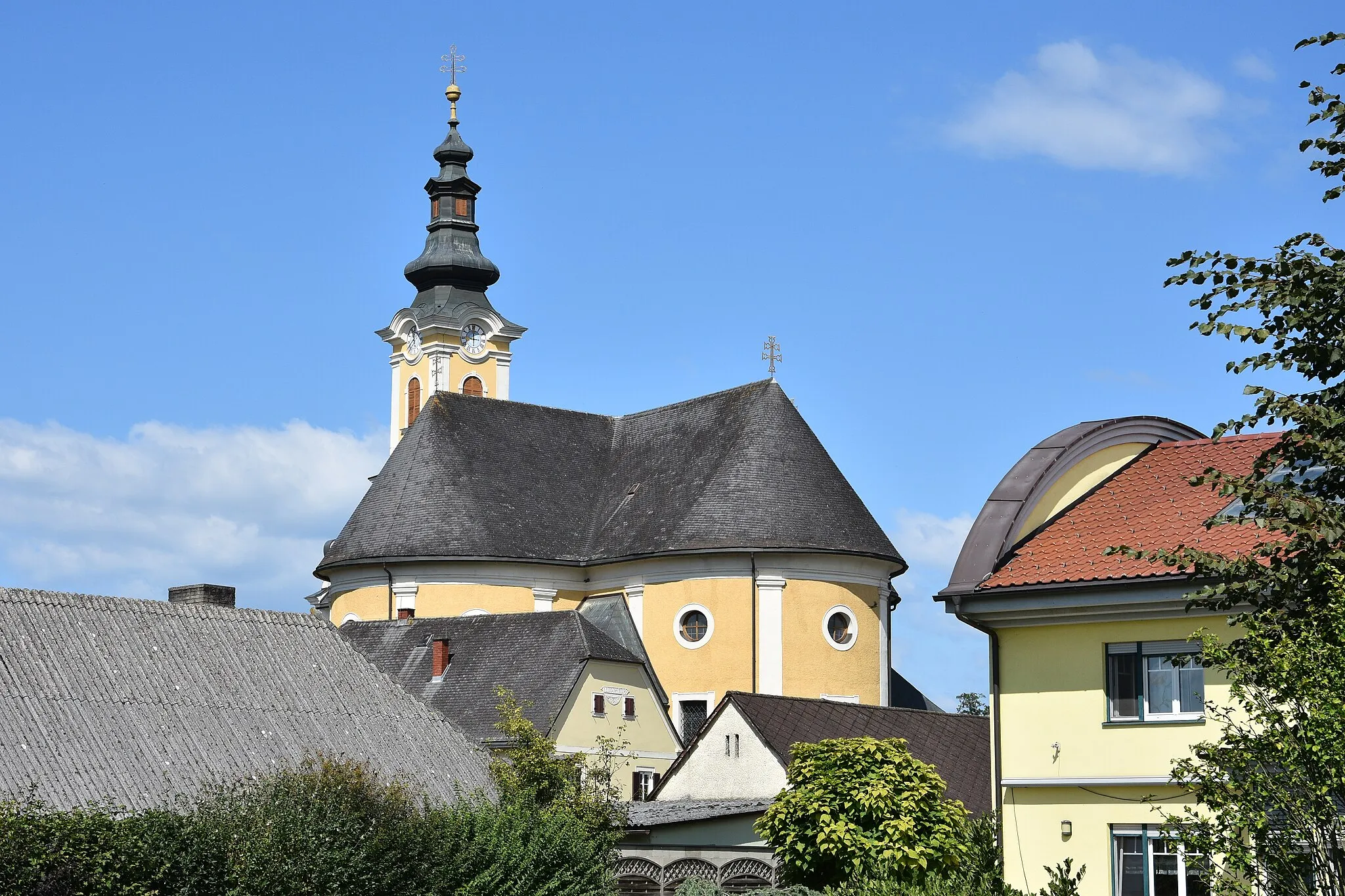 Photo showing: Church St. Leonhard (Gabersdorf)