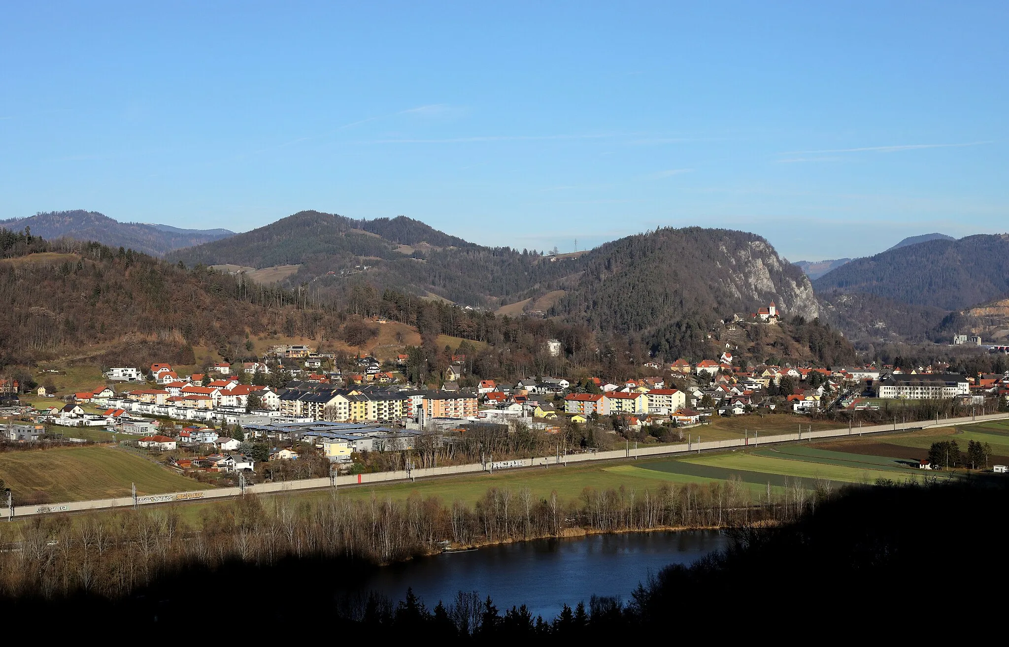 Photo showing: The village of Deutschfeistritz in Styria, Austria