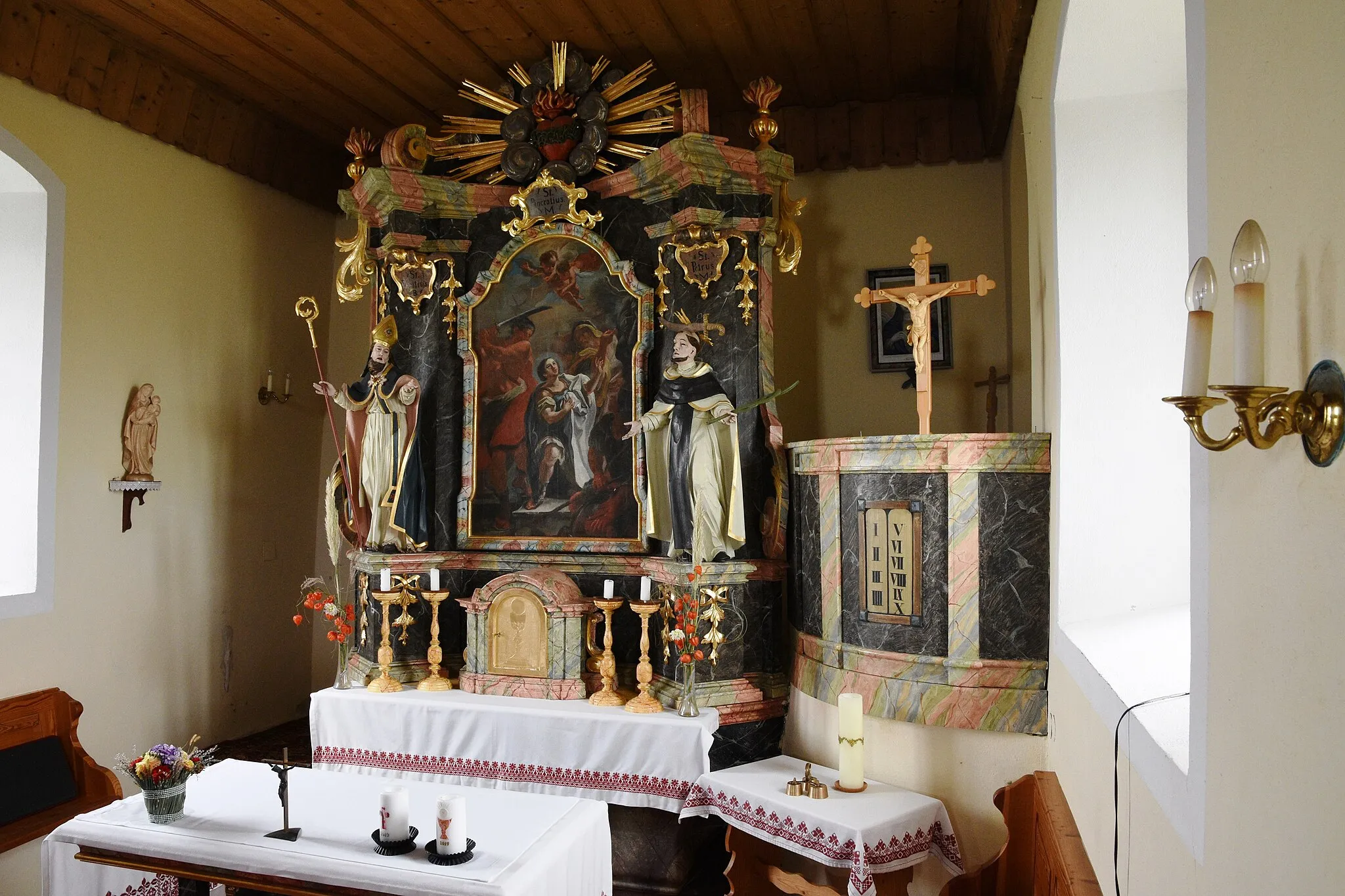 Photo showing: Saint Pancratius Church (Masenberg) Grafendorf Interior