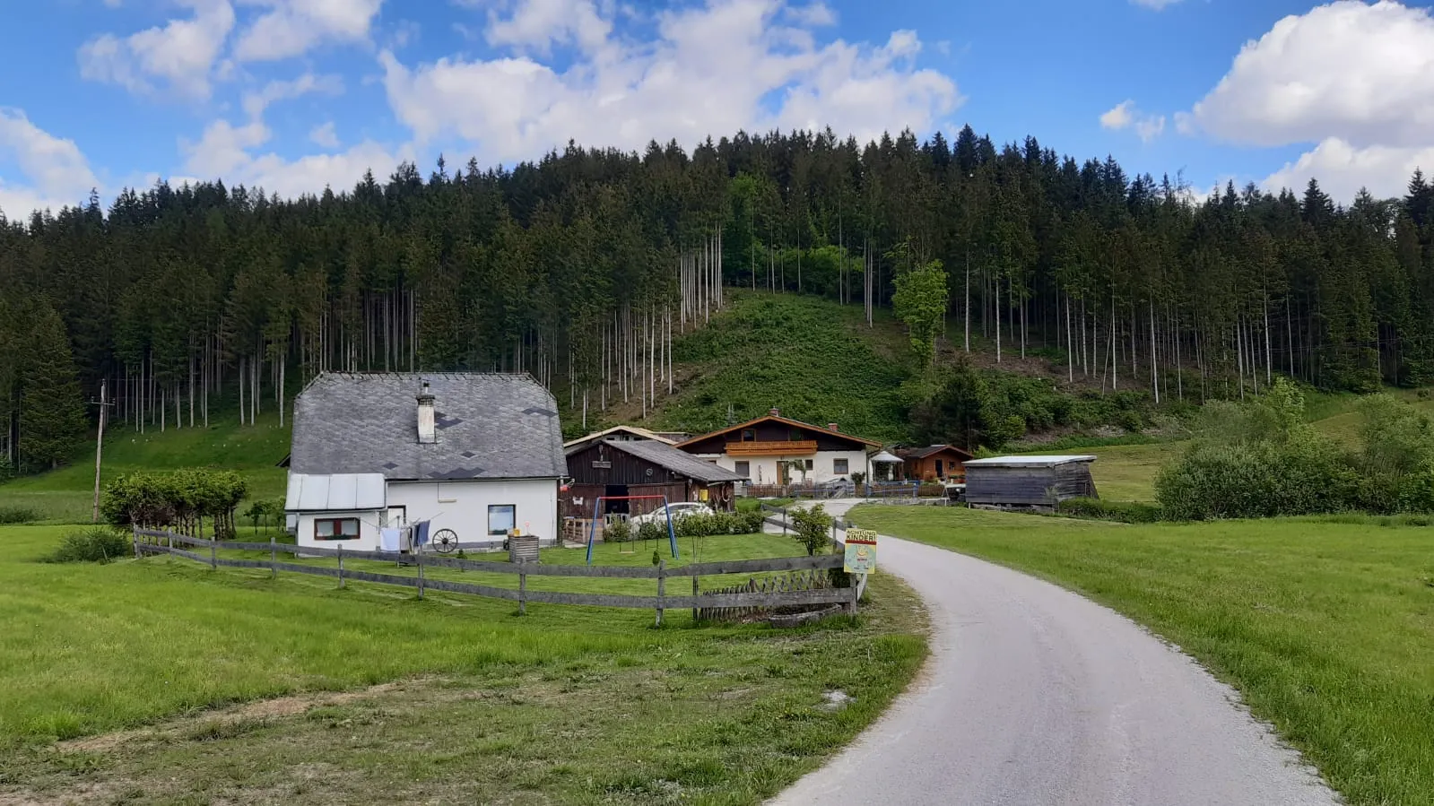 Photo showing: Das Dorf bzw. der Weiler "Neuhäusl" in der Gemeinde Mitterberg-Sankt Martin
