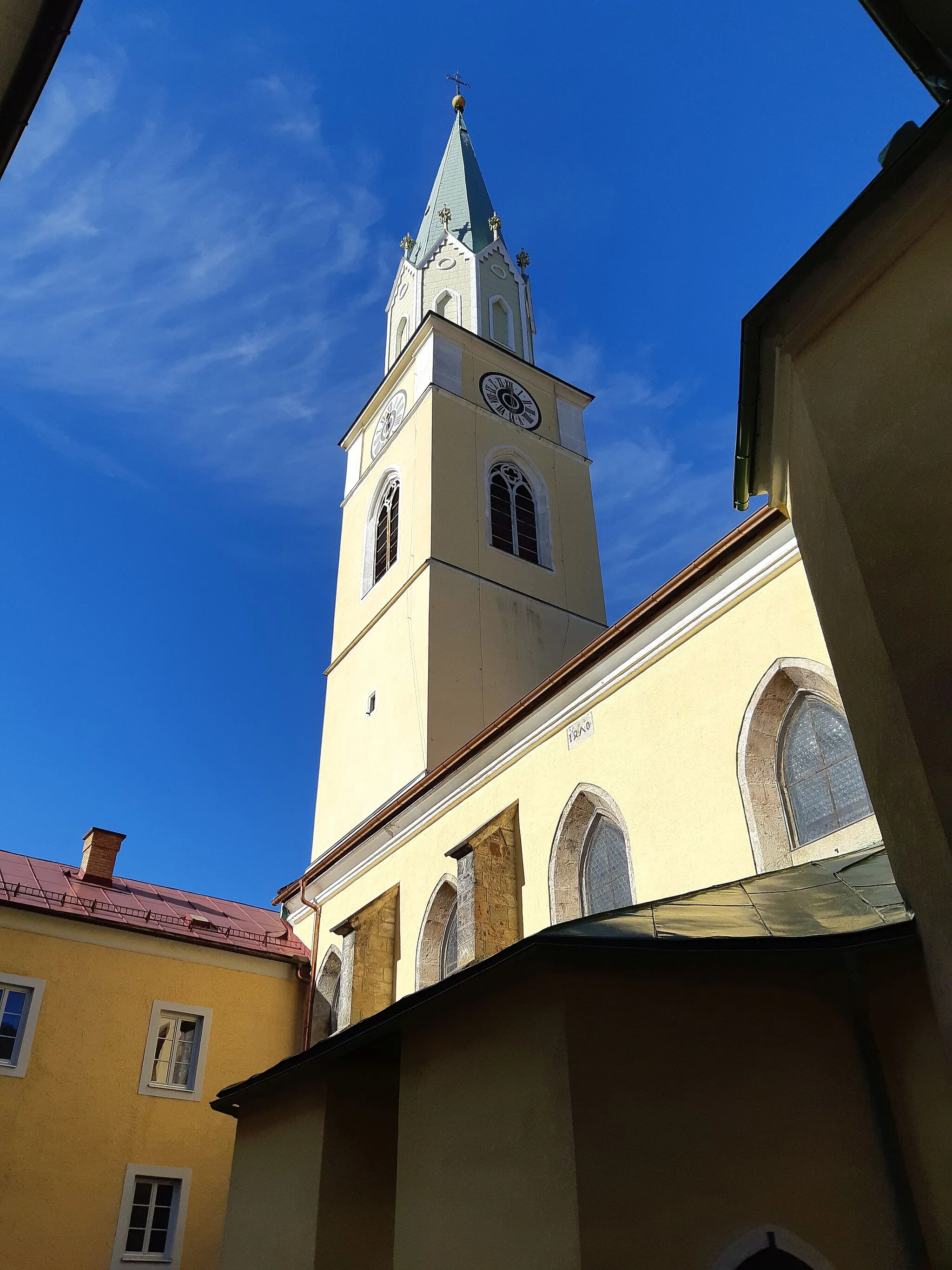 Photo showing: Parish church of St. Nikolaus in the municipality of Rottenmann in Styria, Austria.