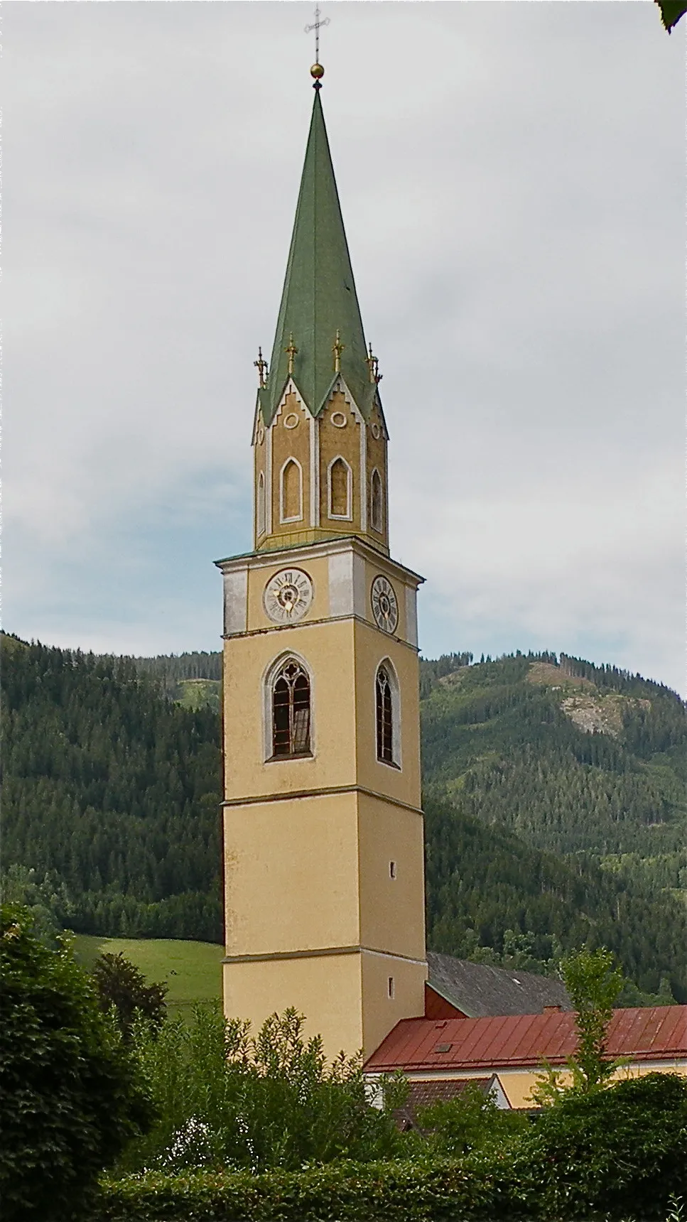 Photo showing: Stadtpfarrkirche Hl. Nikolaus in der Stadt Rottenmann im Bezirk Liezen in der Steiermark
