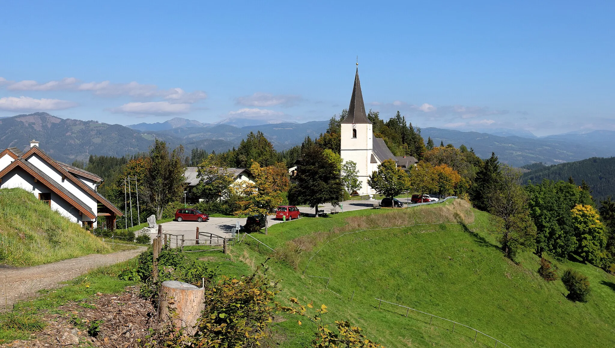 Photo showing: Südansicht von Frauenberg, ein Ortsteil der steirischen Marktgemeinde St. Marein im Mürztal.