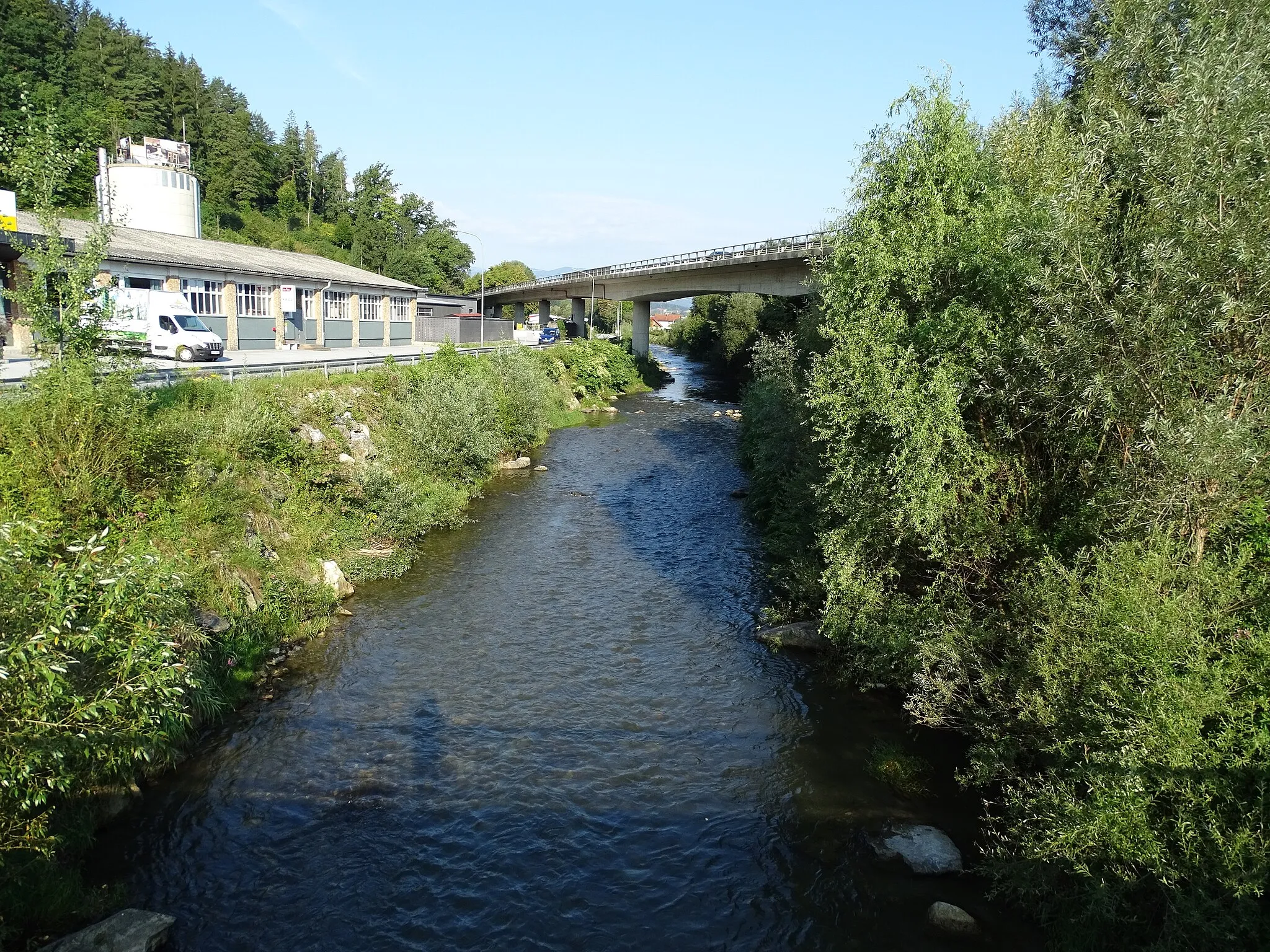 Photo showing: Die Kainach bei Krems in der Steiermark in der Gemeinde Voitsberg