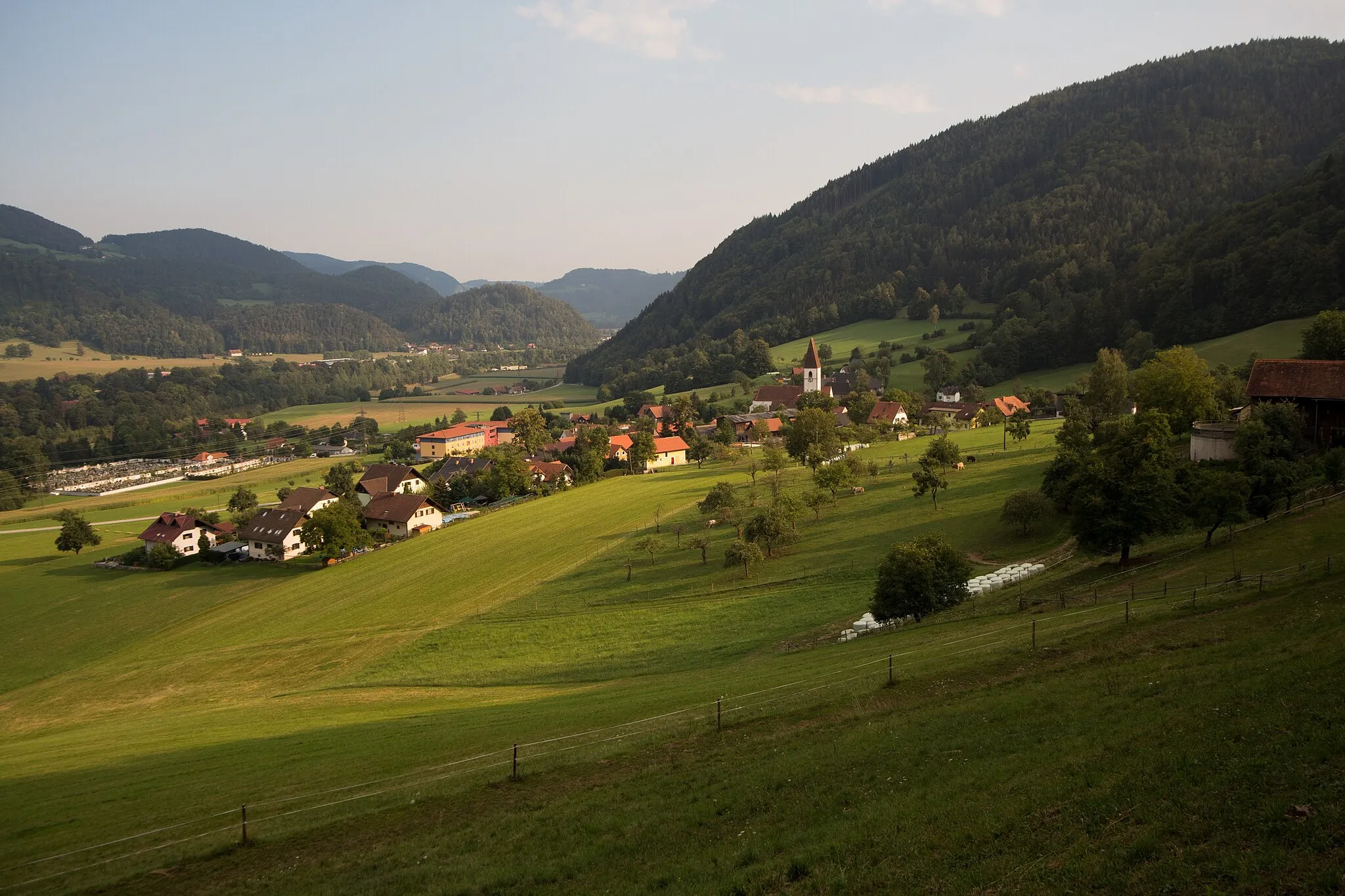 Photo showing: Die Ortschaft Adriach südlich von Frohnleiten, Steiermark