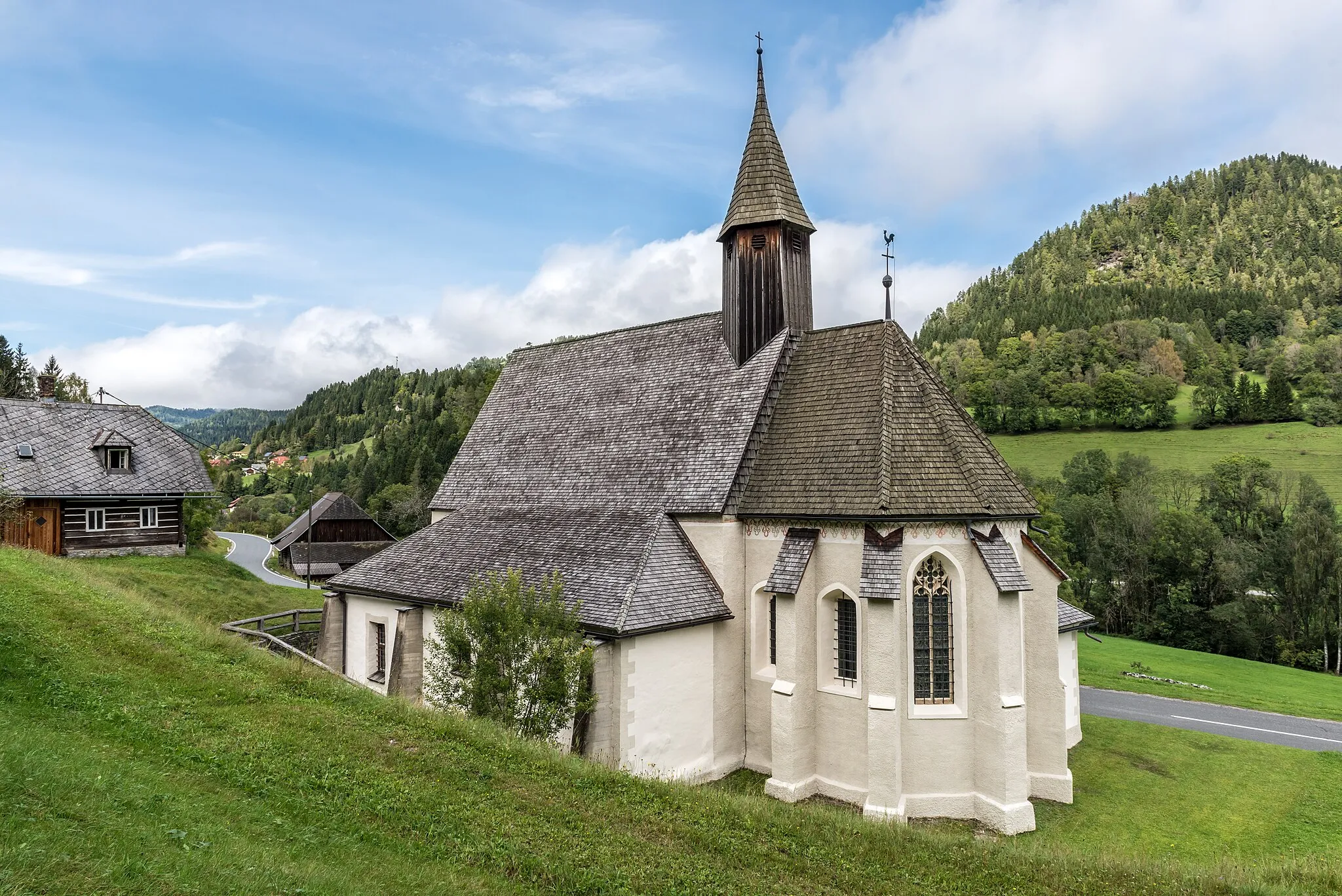 Photo showing: Subsidiary and pilgrimage church Maria Höfl, market town Metnitz, district Sankt Veit, Carinthia, Austria, EU
