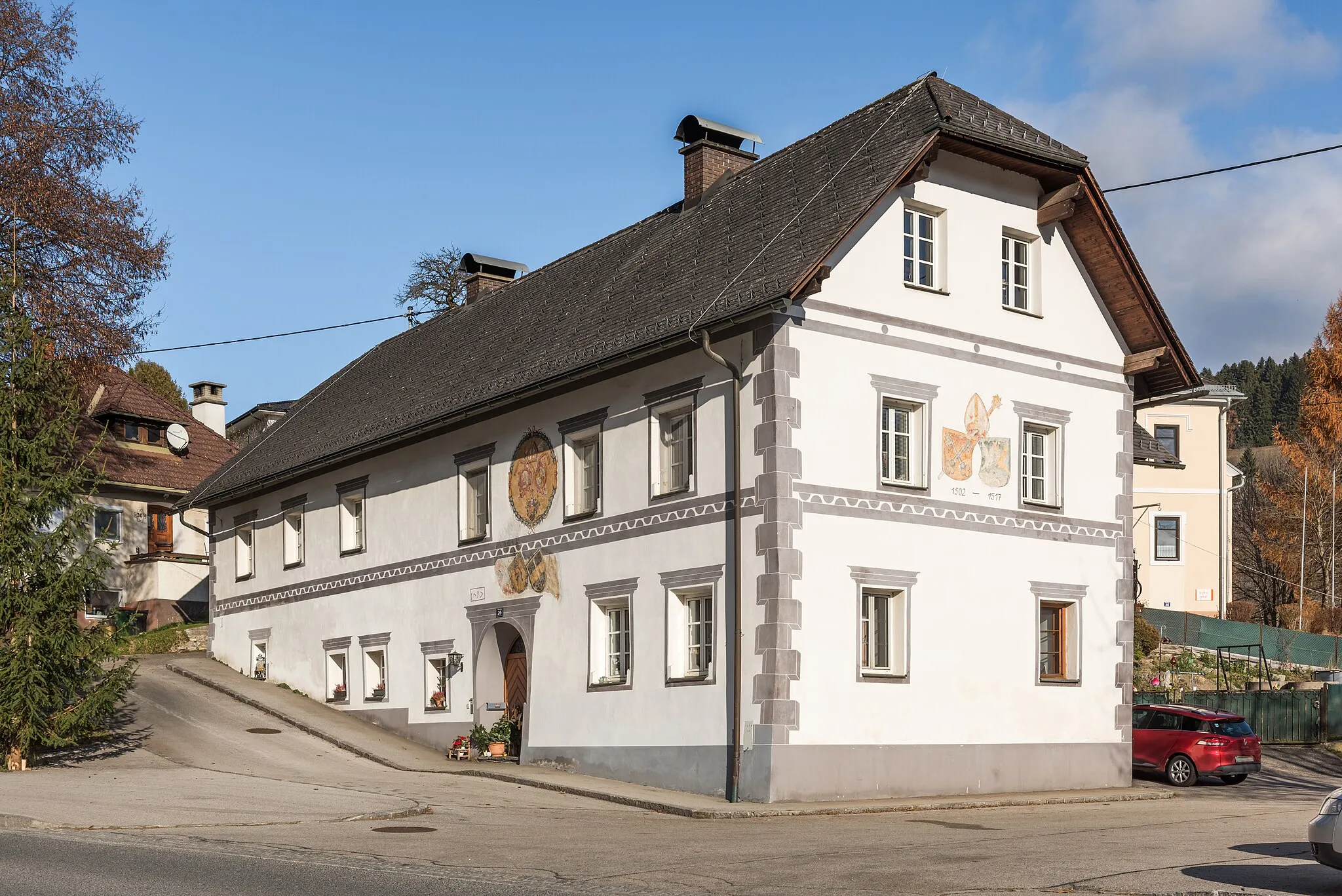 Photo showing: Provost house in Wieting #26, market town Klein Sankt Paul, district Sankt Veit, Carinthia, Austria, EU